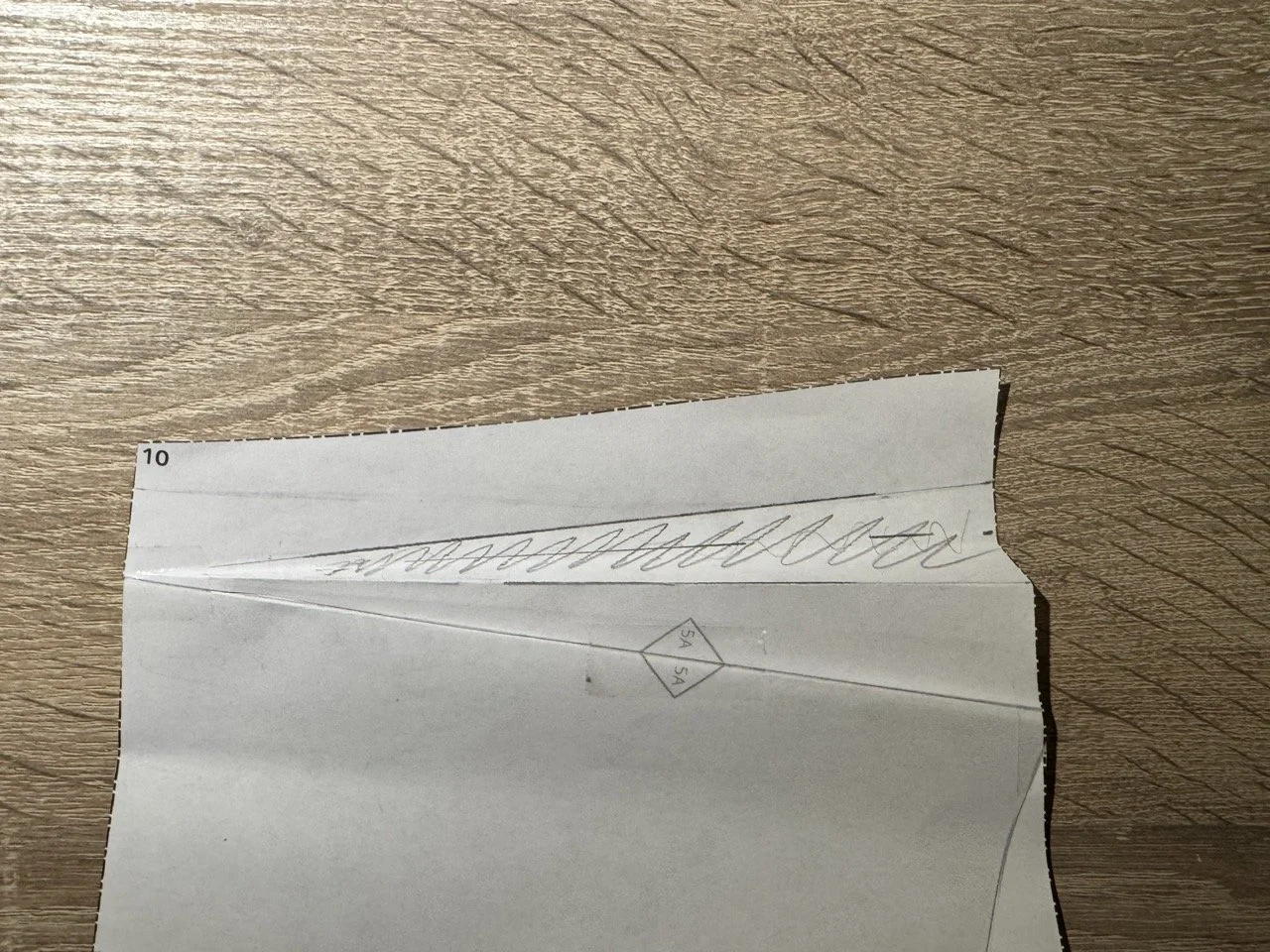 The part of the pattern that should be removed