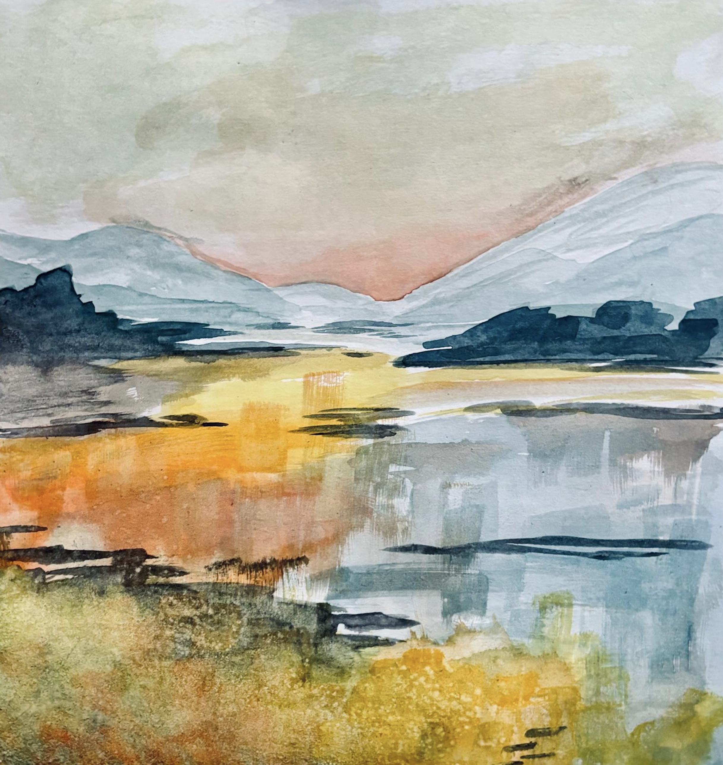 Project Five: Landscapes (Watercolour on Canvas)