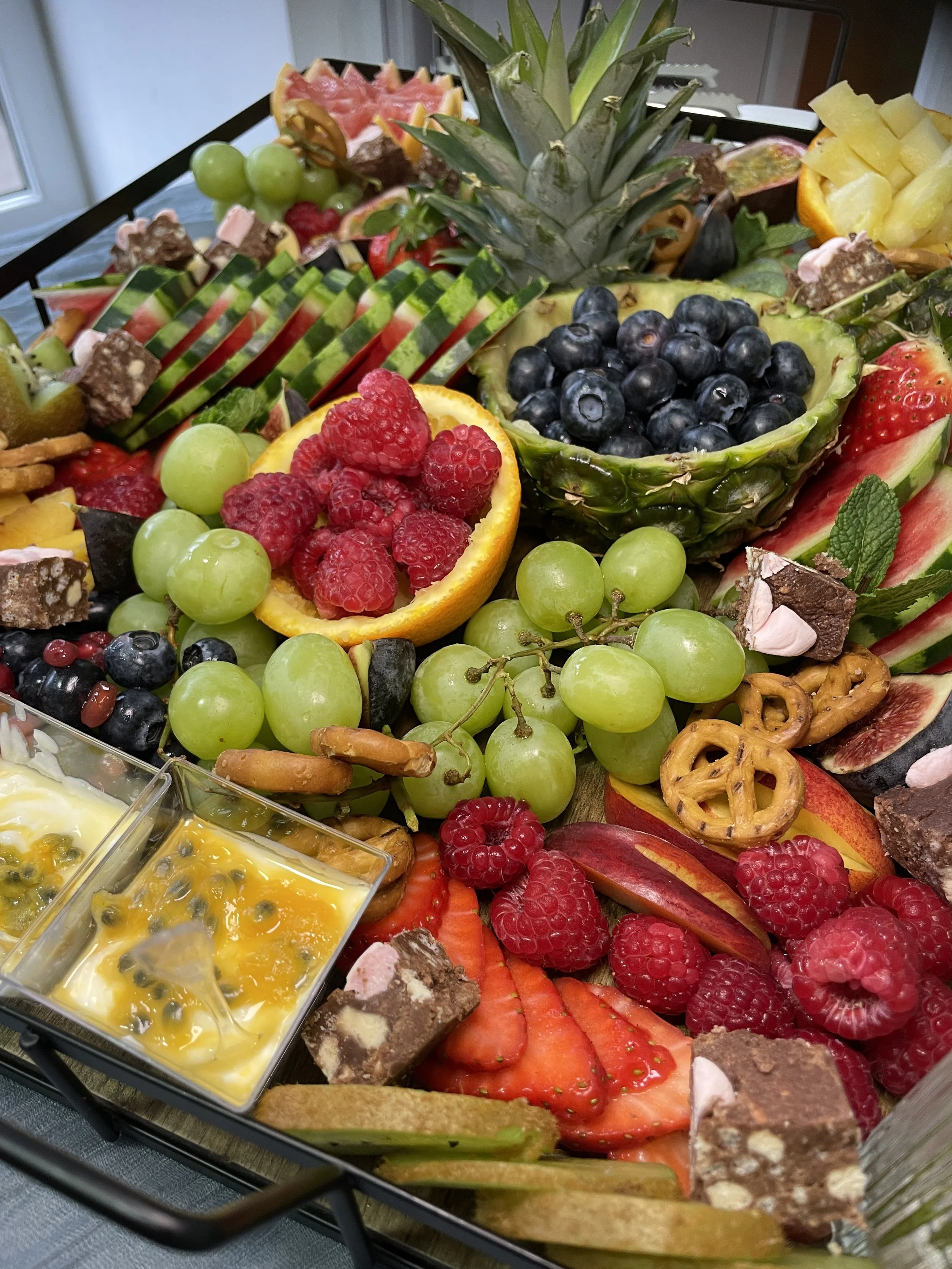 Baby shower fruit platter grazing board.JPG