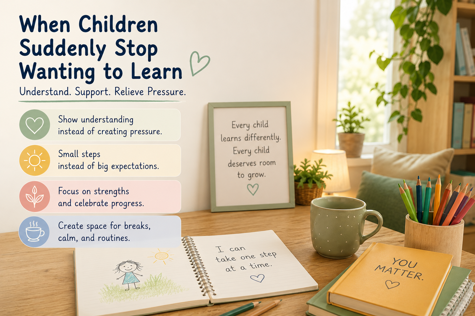 When children suddenly stop wanting to learn!