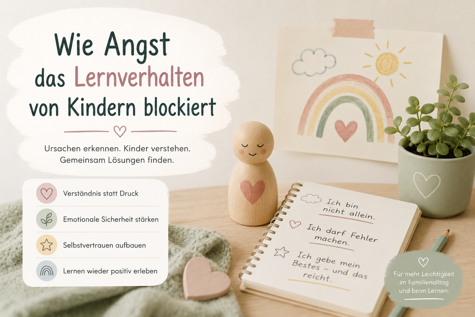 Wie Angst das Lernverhalten von Kindern beeinflussen und blockieren kann.