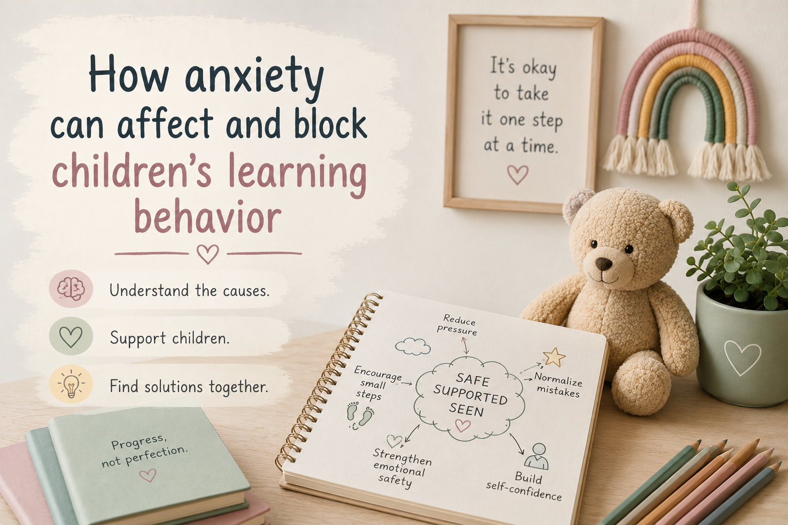 How anxiety can affect and block children’s learning behavior.