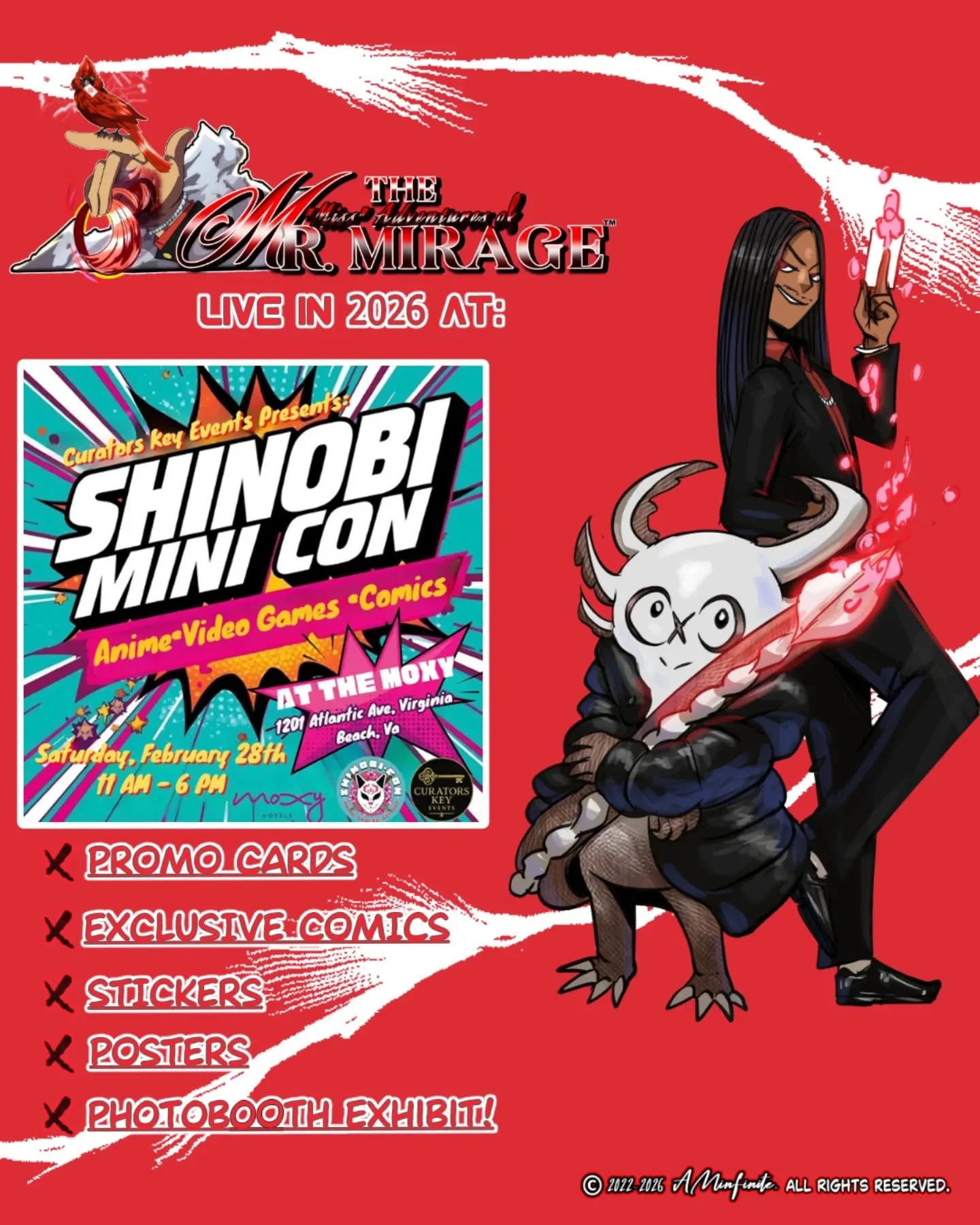 With @curatorskeyevents and @otakubombs 

February 28th. Let the games begin 😎.

#event #fypシ❤️💞❤️
#virginiabeach #manga 
#anime