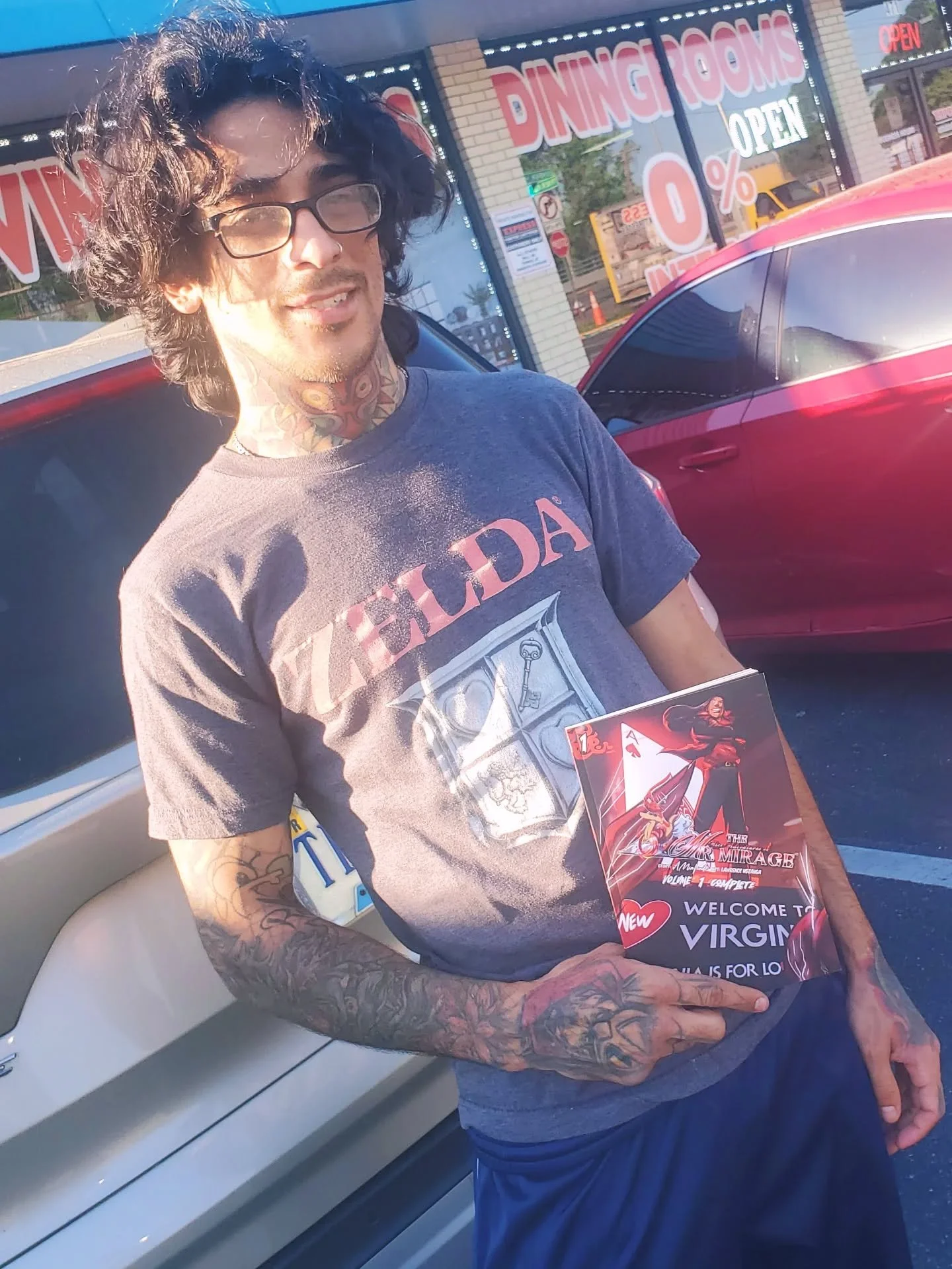 Proud to have the 1st complete edition sold in person go to the OG homie @juan_jitsu ! Welcome..back? To New Virginia my brotha ! 😝👏🏽

#indieauthor #manga #anime #comic #fyp