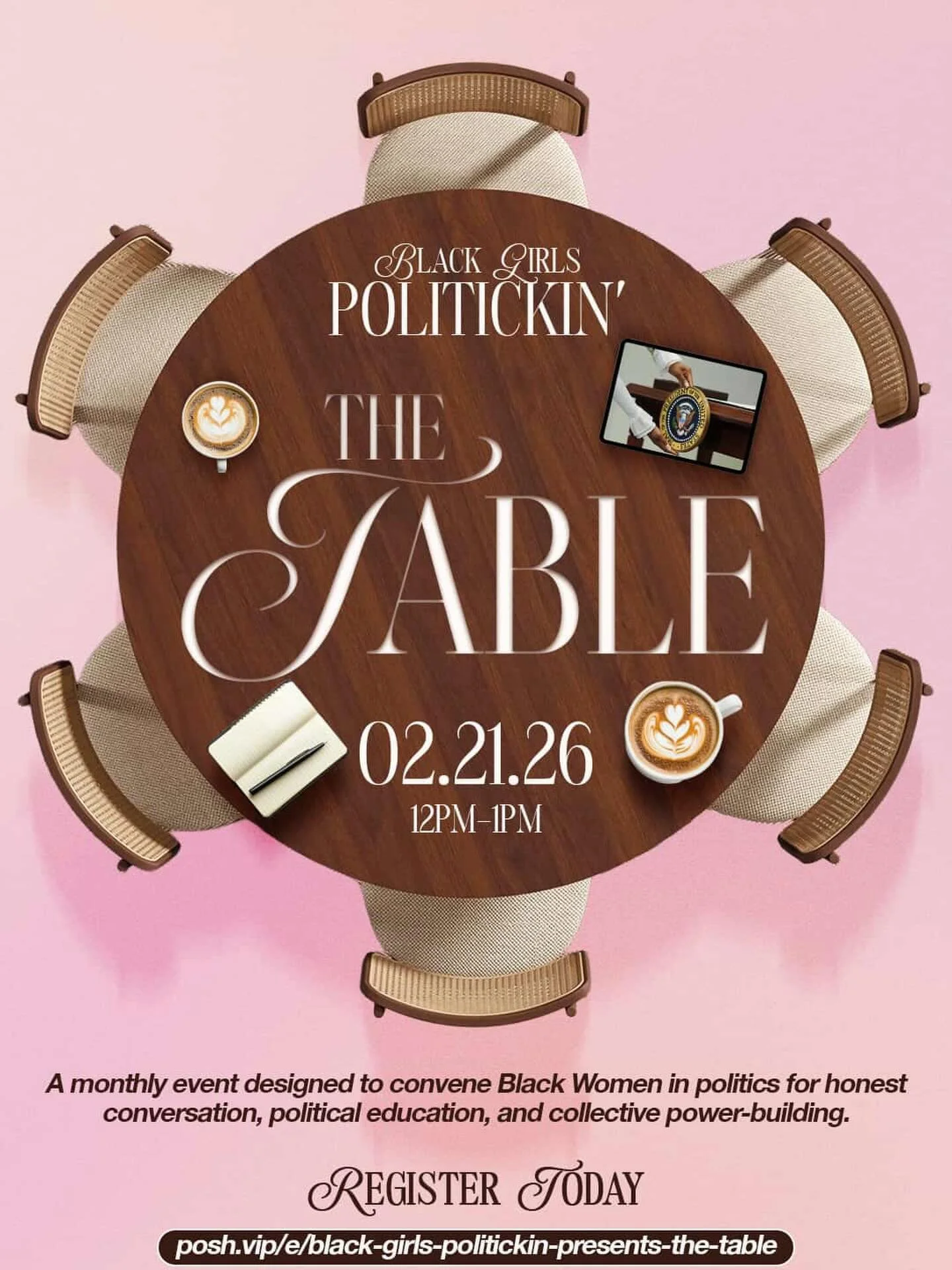 We are less than two weeks away from Session 1 of The Table.

During our first session, you&rsquo;ll hear from Shellie Hayes-McMahon as she leads a powerful conversation on reproductive access, movement building, and what it means to protect care in 