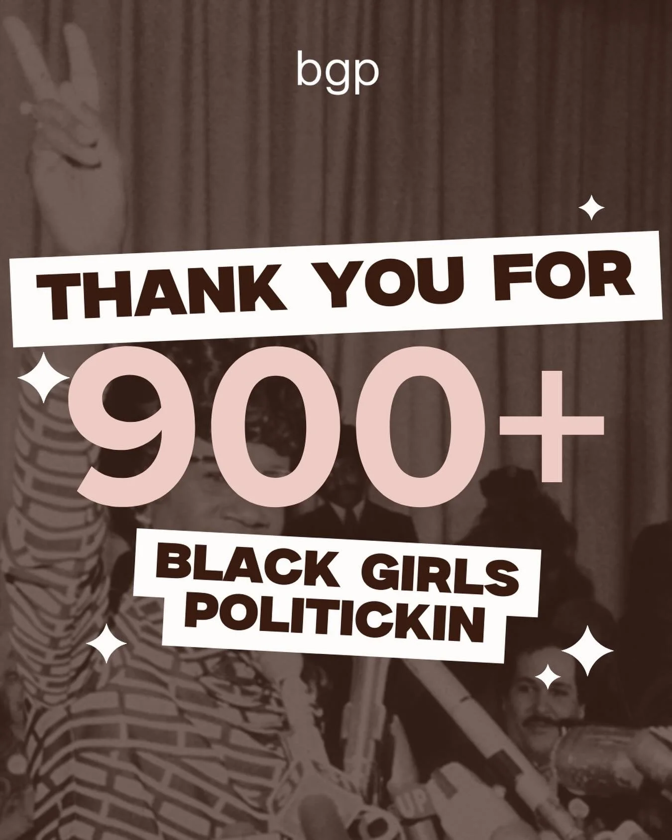 Thank you. ✊🏽💗

To all 900+ of you, thank you for believing in this movement. Thank you for believing in Black women. Now, let&rsquo;s see if we can hit 1000 during Women&rsquo;s History Month. Tag a friend that needs to be following Black Girls Po