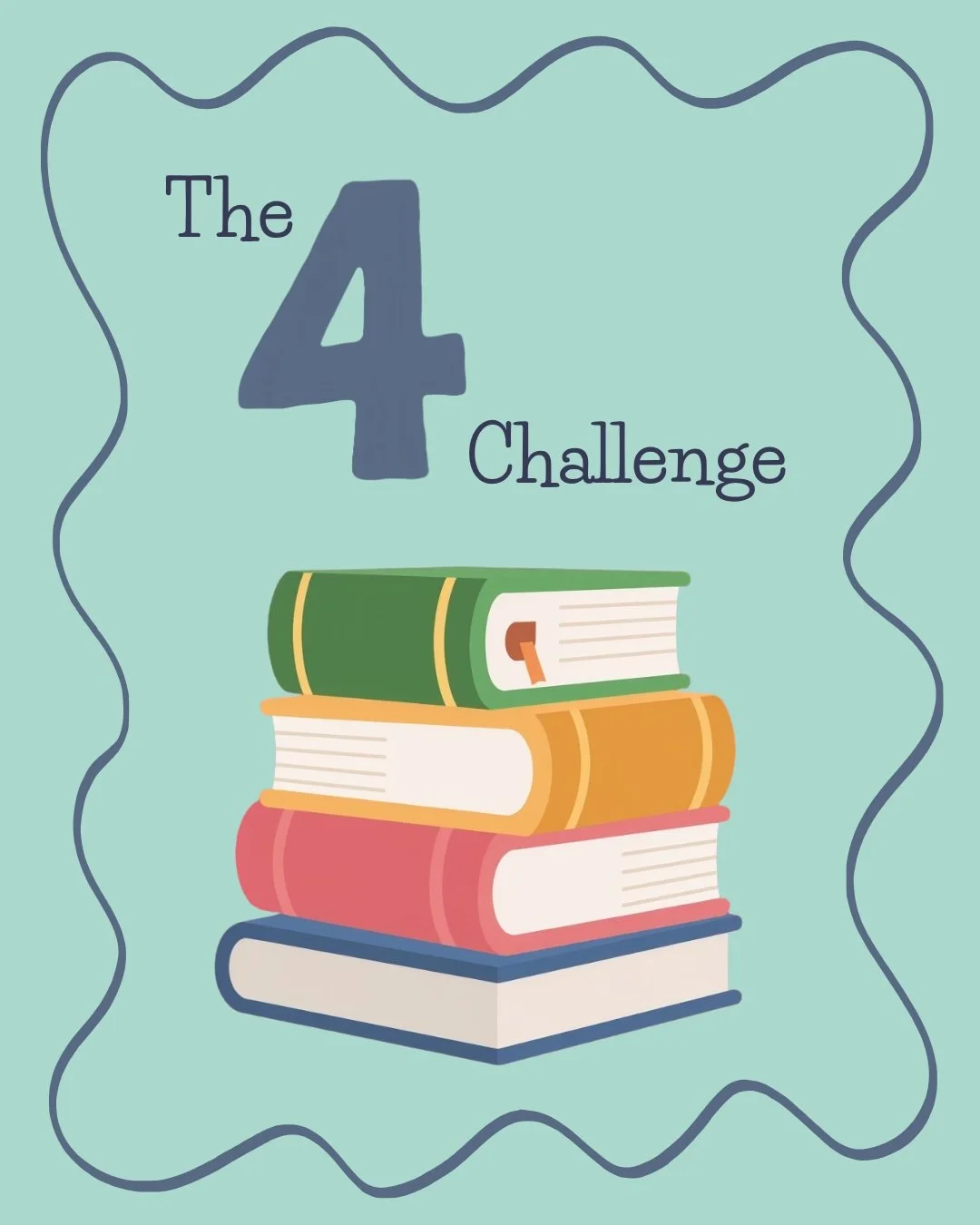 Inspired by @welshlibrarian, here's my Four Challenge! 

* The last four books I read
* Four books I recently added to my TBR pile
* Four books I will always recommend (although technically one is a short story)
* Four books for 2027

I think I'd hav