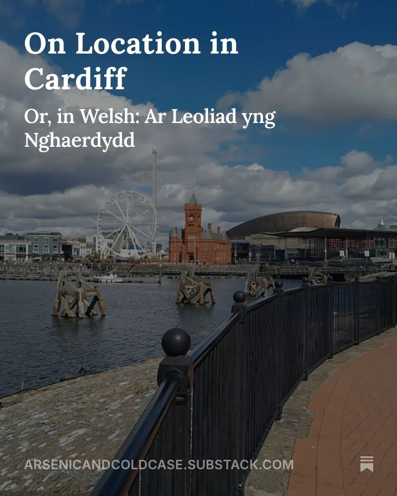I spent the day in Cardiff, my home city (although I don&rsquo;t live there any more) visiting locations in my book, dropping proofs to fabulous independent bookstores and generally having a great time. 

Check out my new post to hear all about it!

