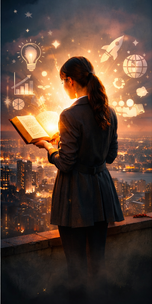 Yellow sticky note with a drawn light bulb pinned to a corkboard.