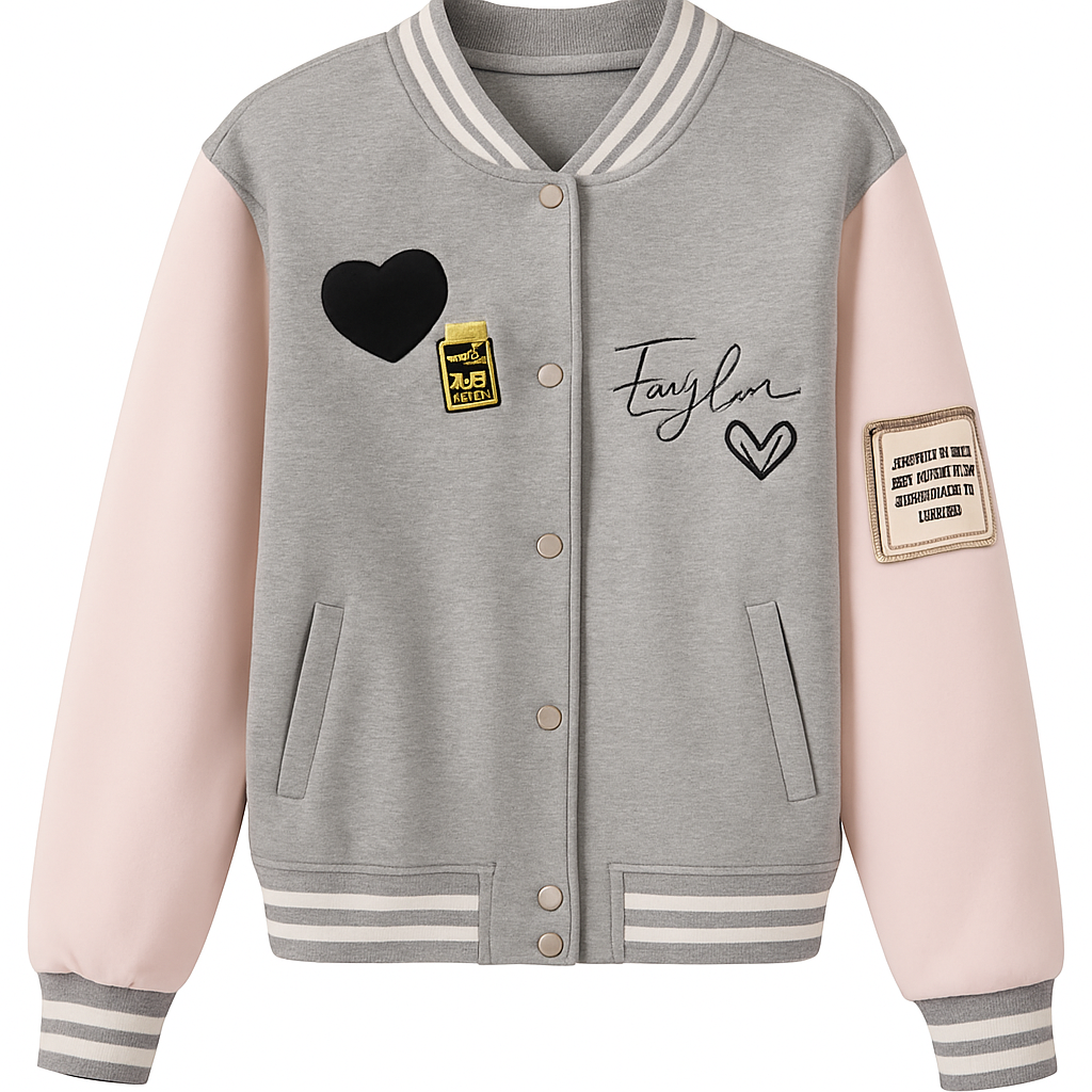 Light weight cotton varsity jacket