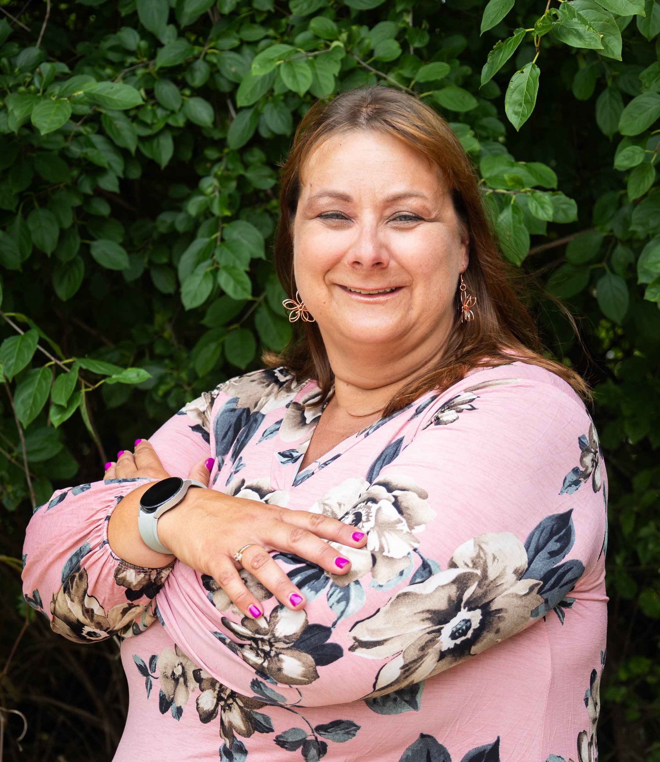 Olmsted Falls estate planning attorney Margaret T. Karl portrait outdoors