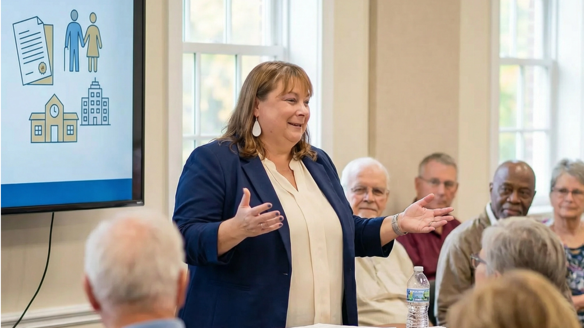 Attorney Margaret T. Karl presenting an estate planning seminar to a community group on the west side of Cleveland