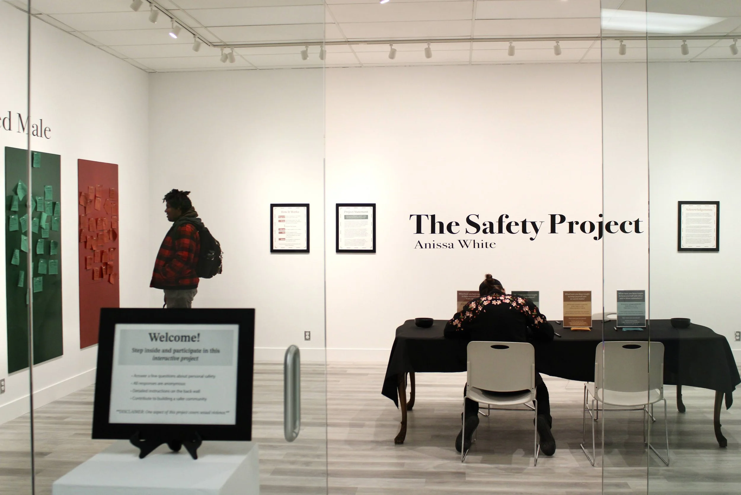 Interactive exhibition at Waldo Bates Gallery, Edinboro, PA