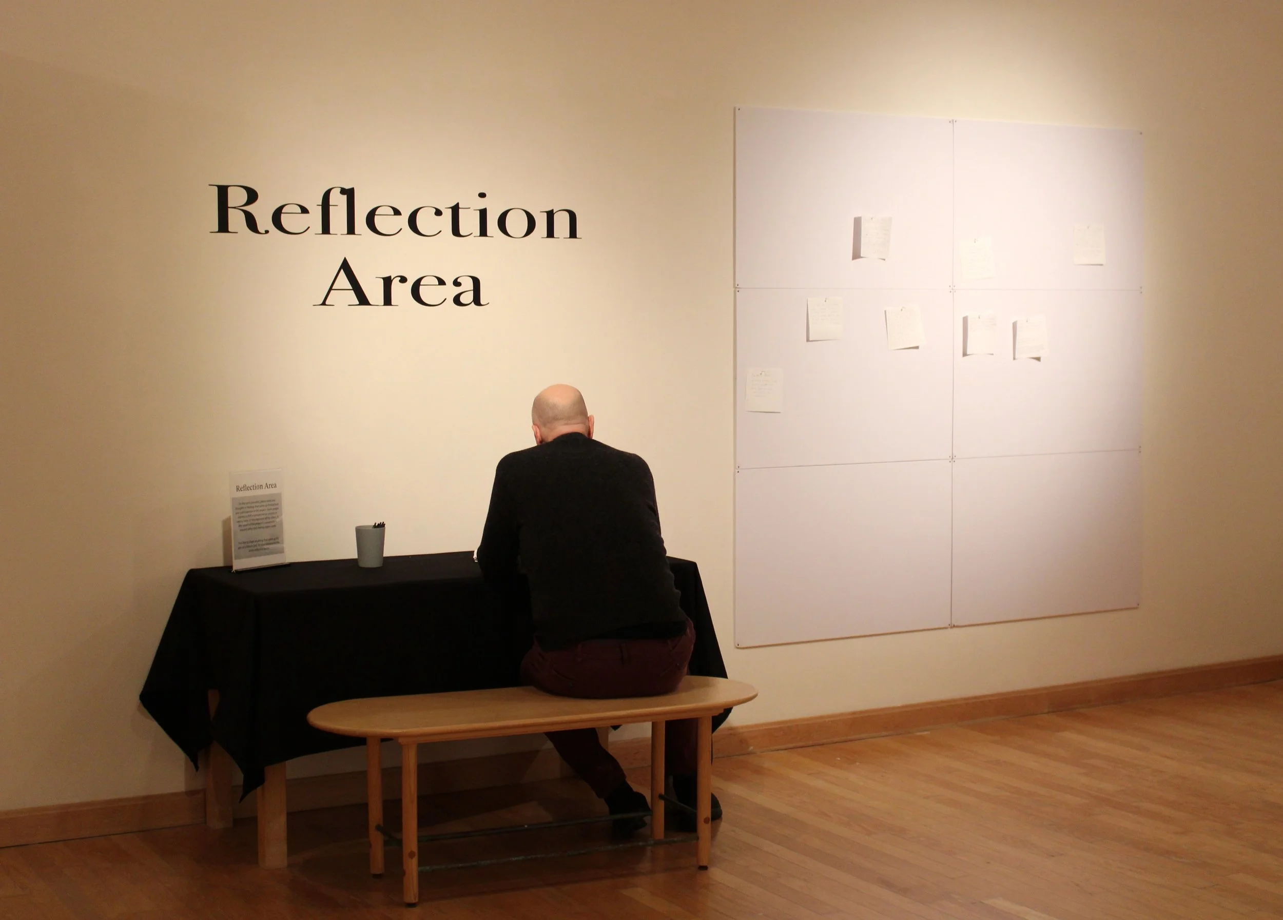 Interactive exhibition at Carlson Library University Art Gallery, Clarion PA