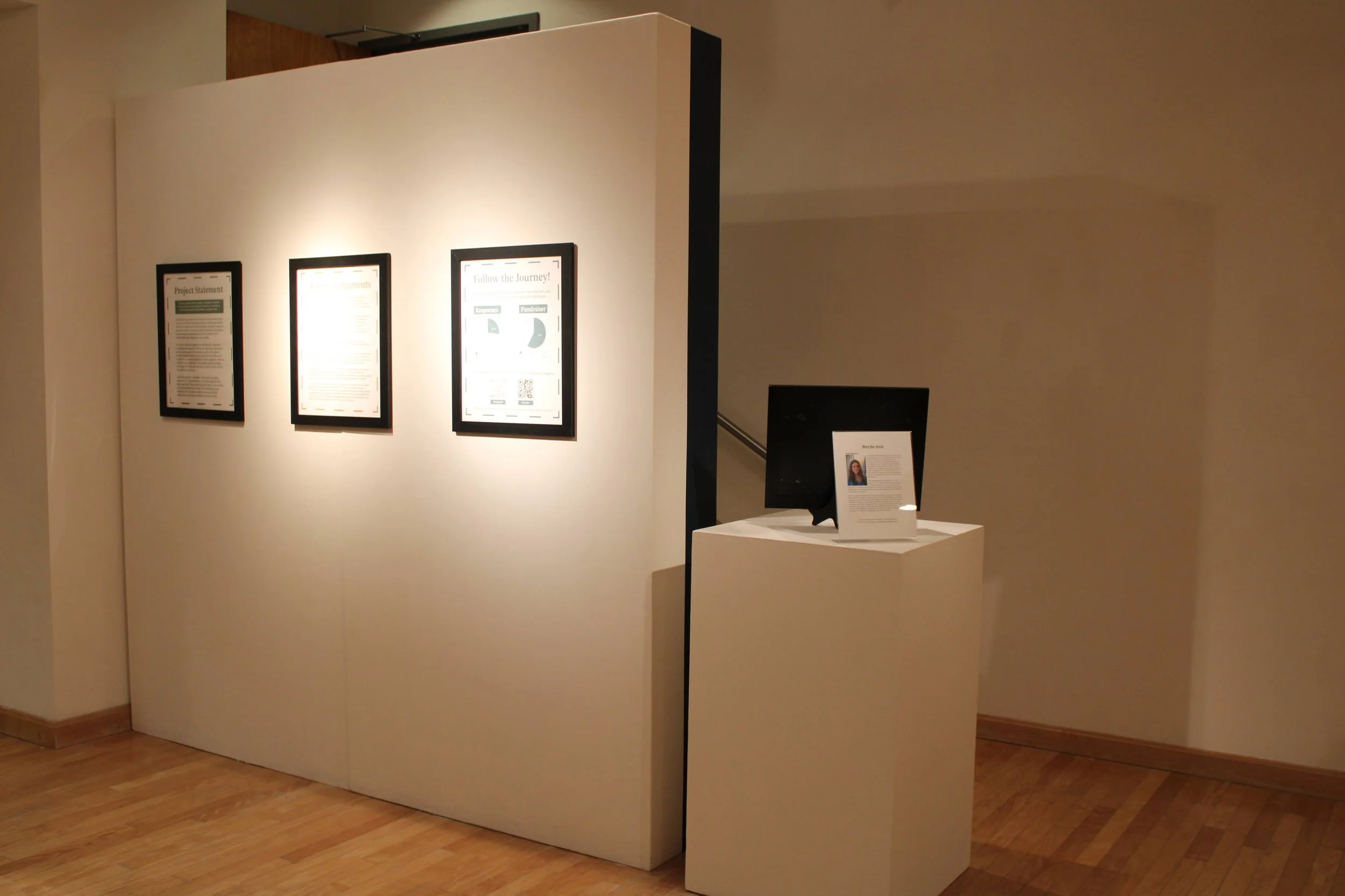 Interactive exhibition at Carlson Library University Art Gallery, Clarion PA