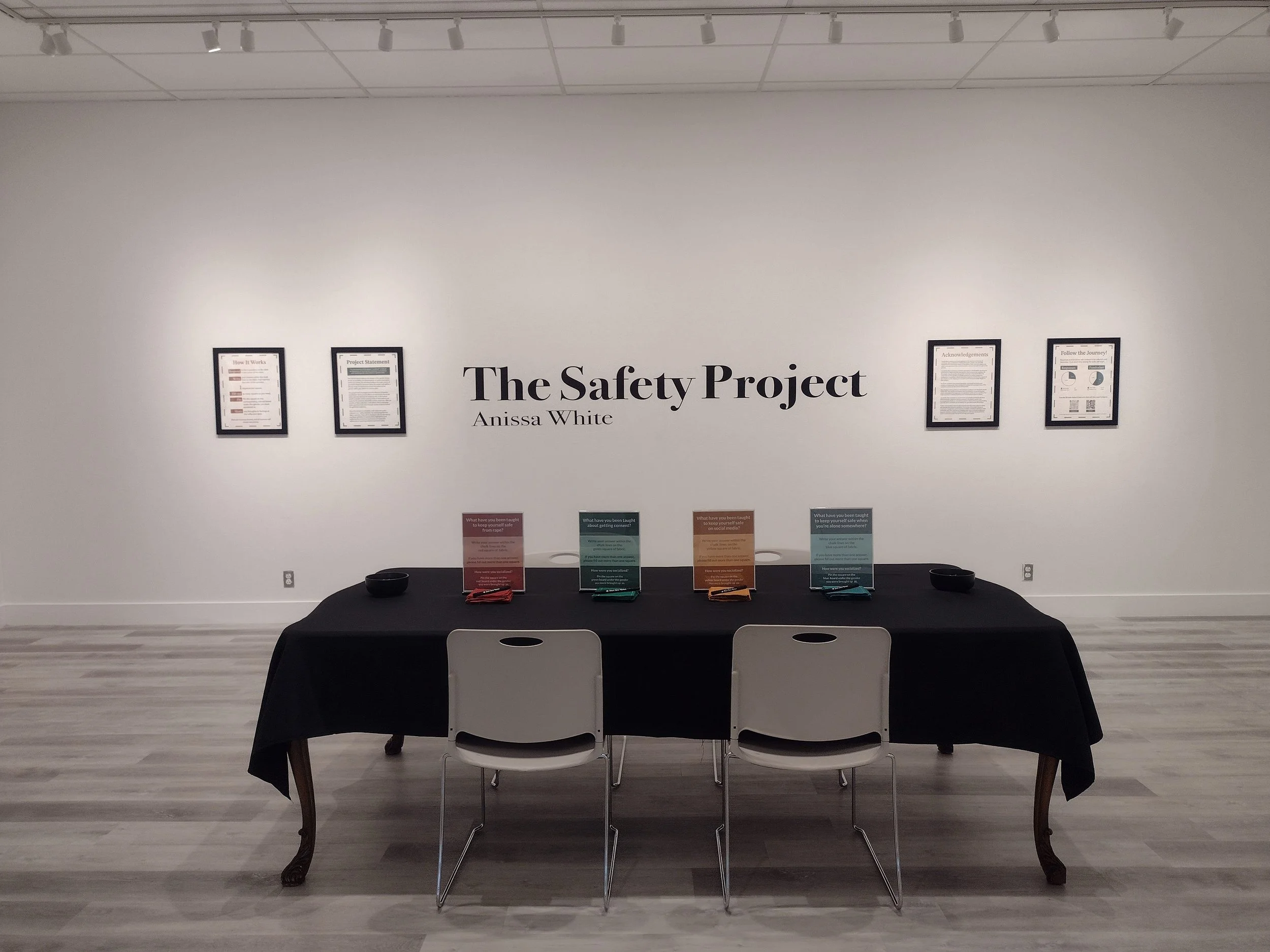 Interactive exhibition at Waldo Bates Gallery, Edinboro, PA