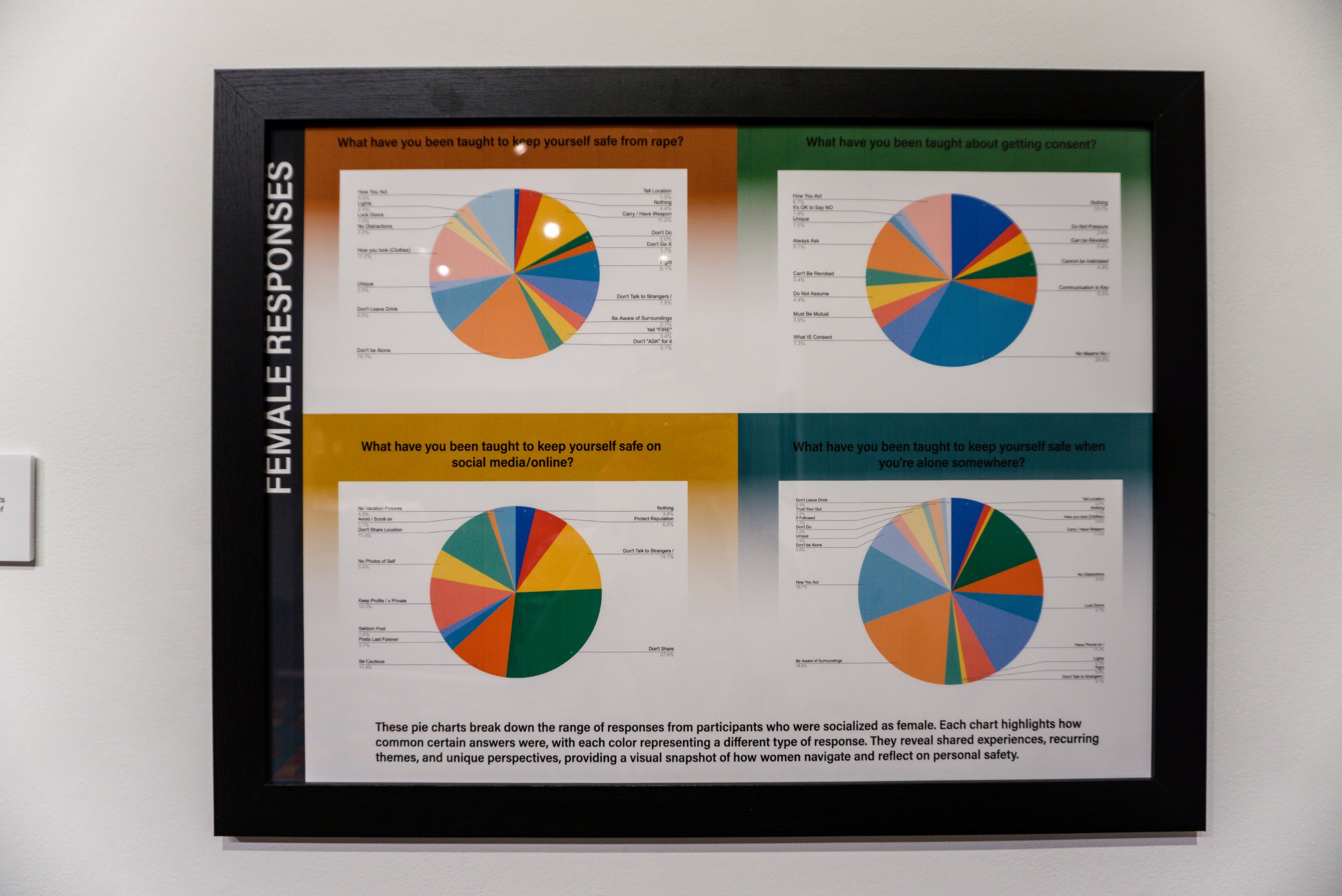 Comparison of female responses at Old Bruce Gallery