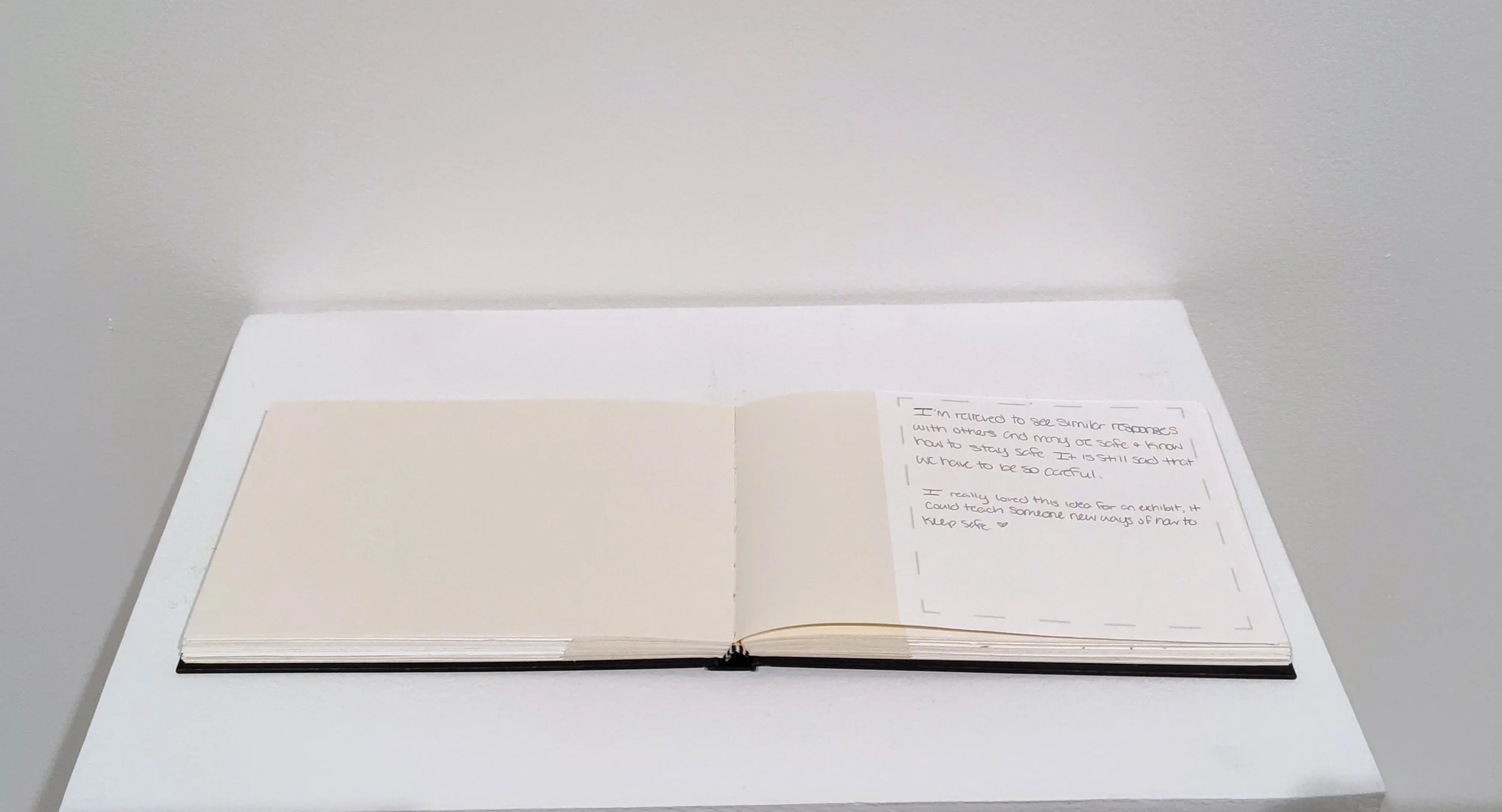 Reflection Book from the installation at Old Bruce Gallery, Edinboro, PA