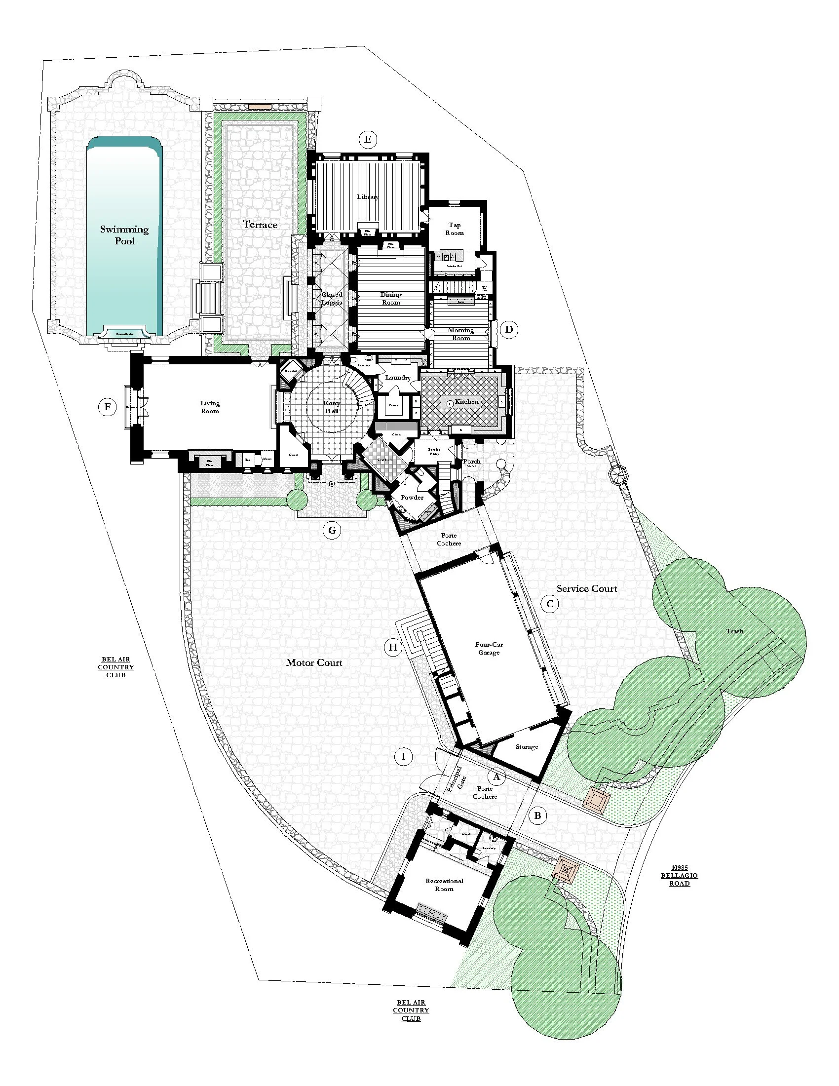 10985 Bellagio Road, Bel Air -- Site Plan.jpg