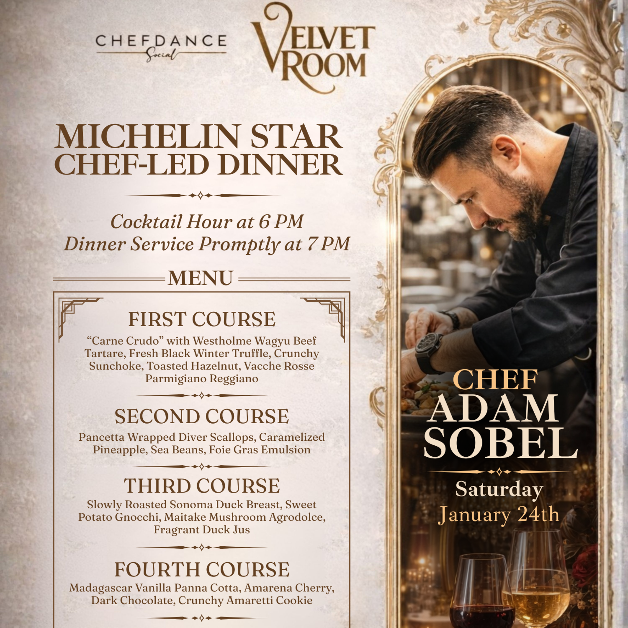 Velvet Room x ChefDance - Chef Adam Sobel