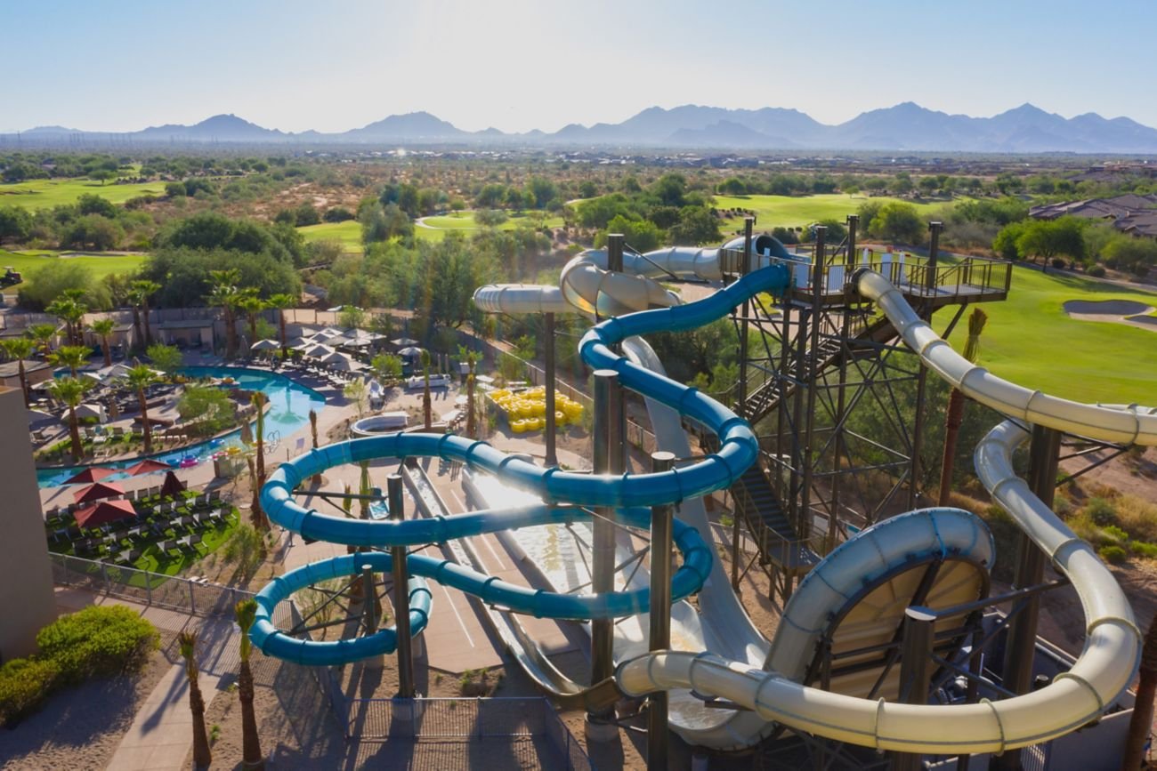 JW Marriott Desert Ridge water slide in North Phoenix