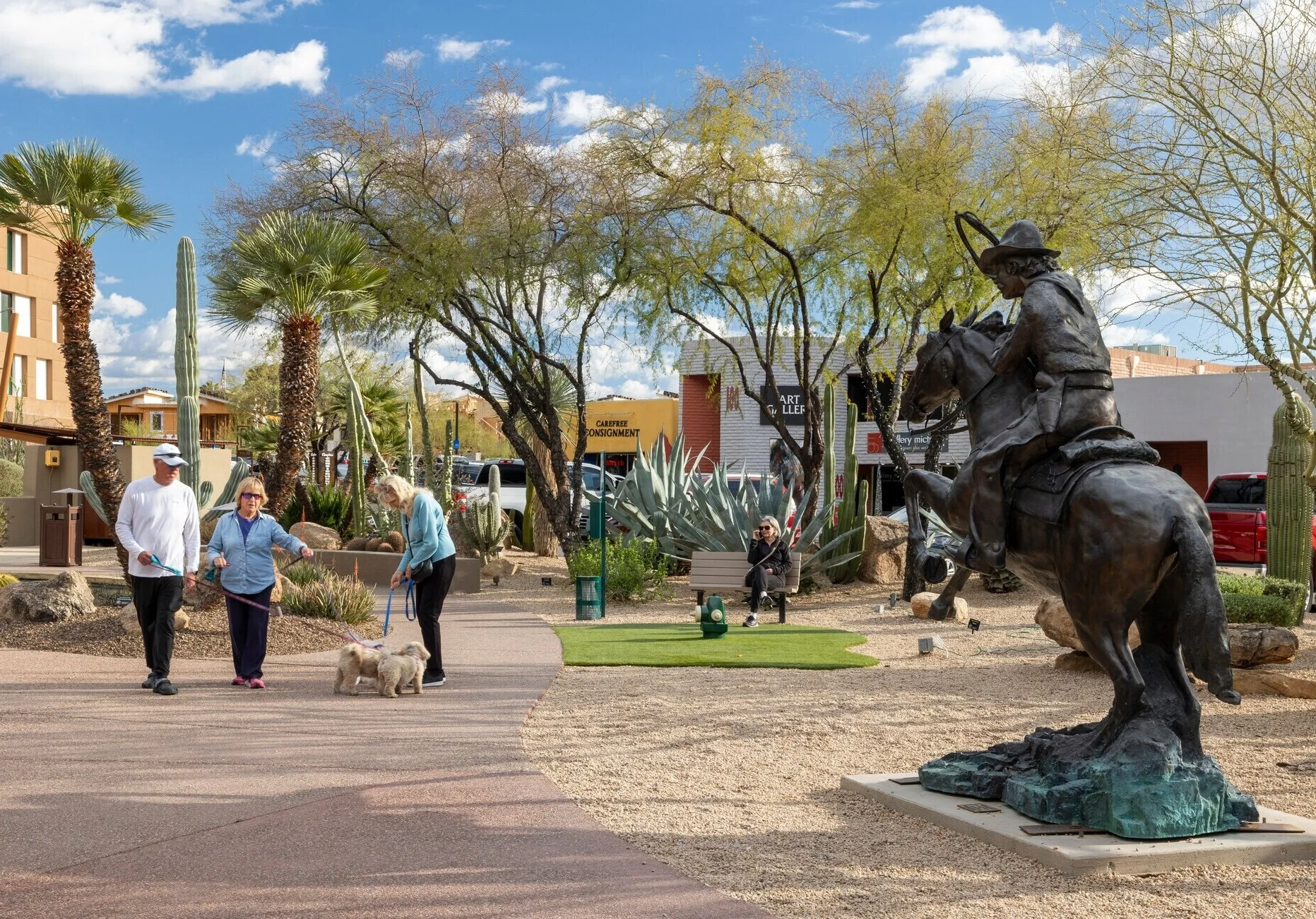 Town center of Carefree, Arizona