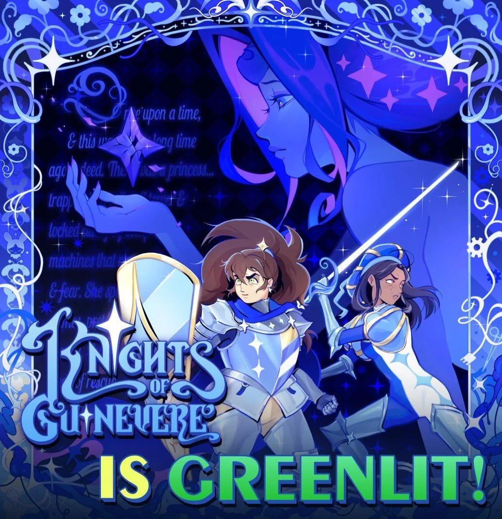 #KnightsofGuinevere has been greenlit!! I&rsquo;m so excited to see where this show goes, it&rsquo;s got such an interesting plot (with so many twists!!). @glitch_prod @danaterrace @aoiszach @johnbaileyowen #glitchanimation #indieanimation #diversean