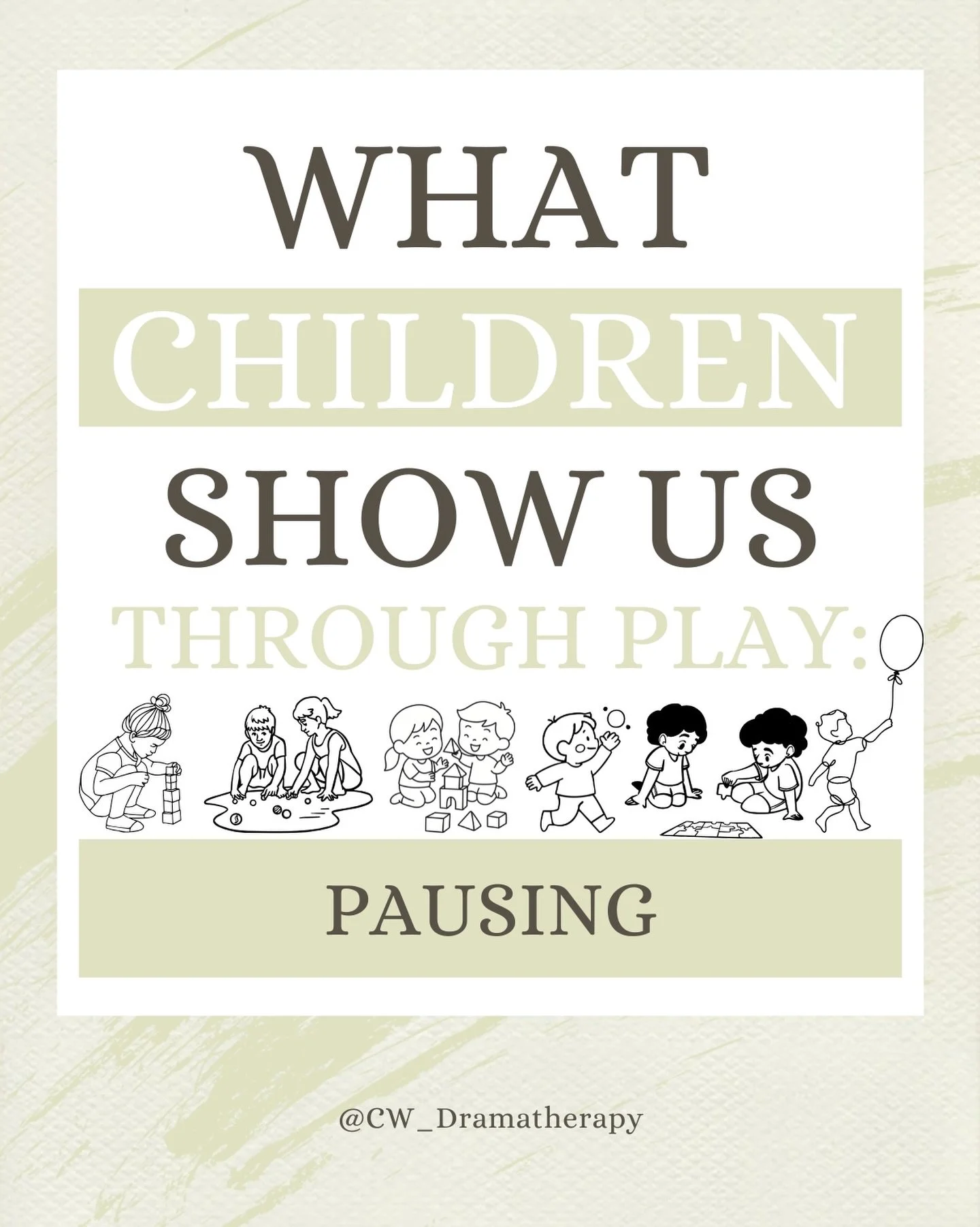 Sometimes the play suddenly stops. My natural instinct might be to ask, what happened? But often these pauses matter.

They can happen when something feels uncomfortable or overwhelming. Or when the play has touched something that isn&rsquo;t ready t