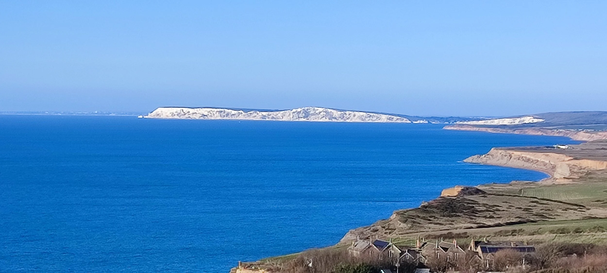 View of West Wight from Blackgang Chine