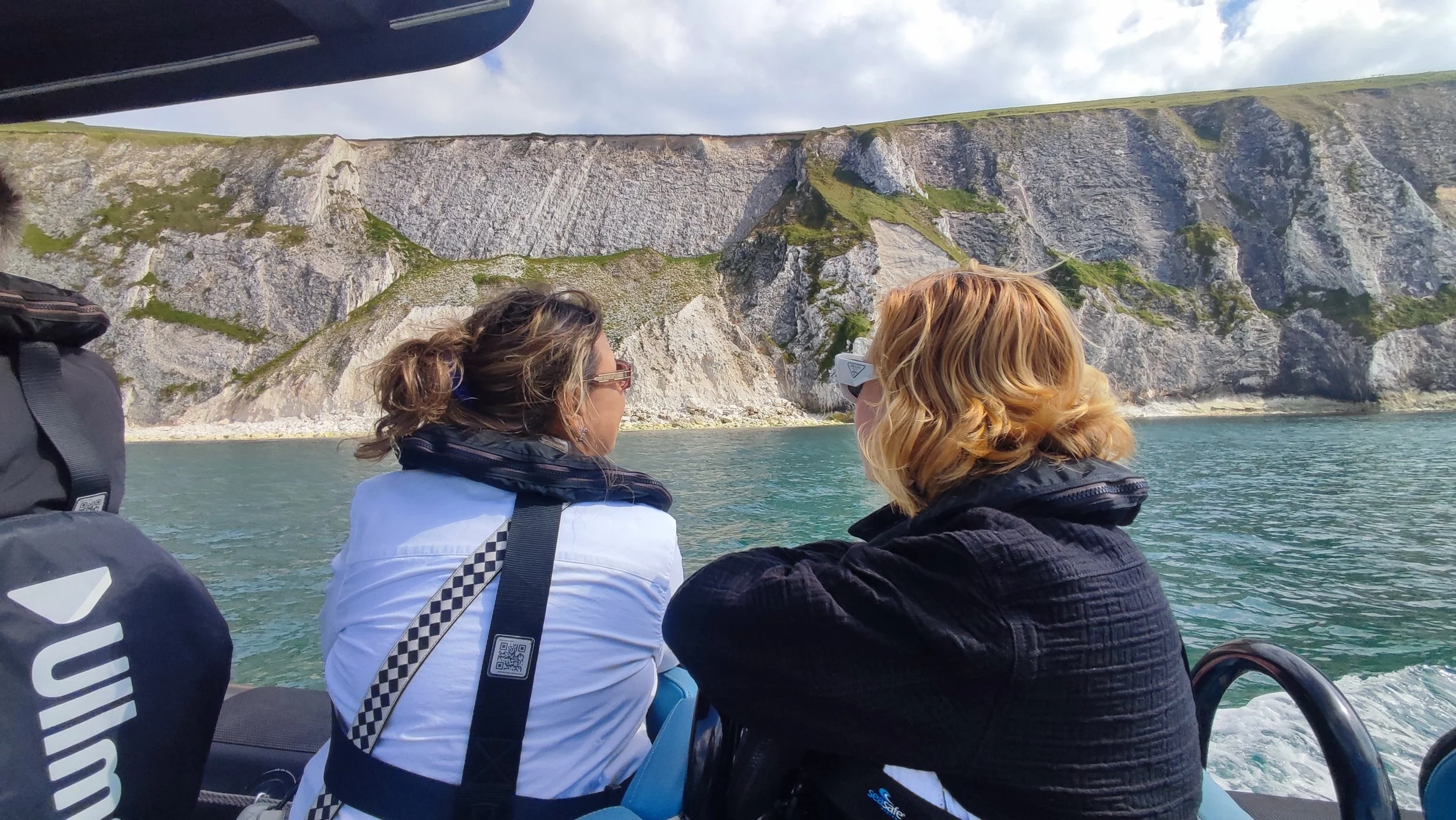 Alum Bay from The Terrace’s RIB