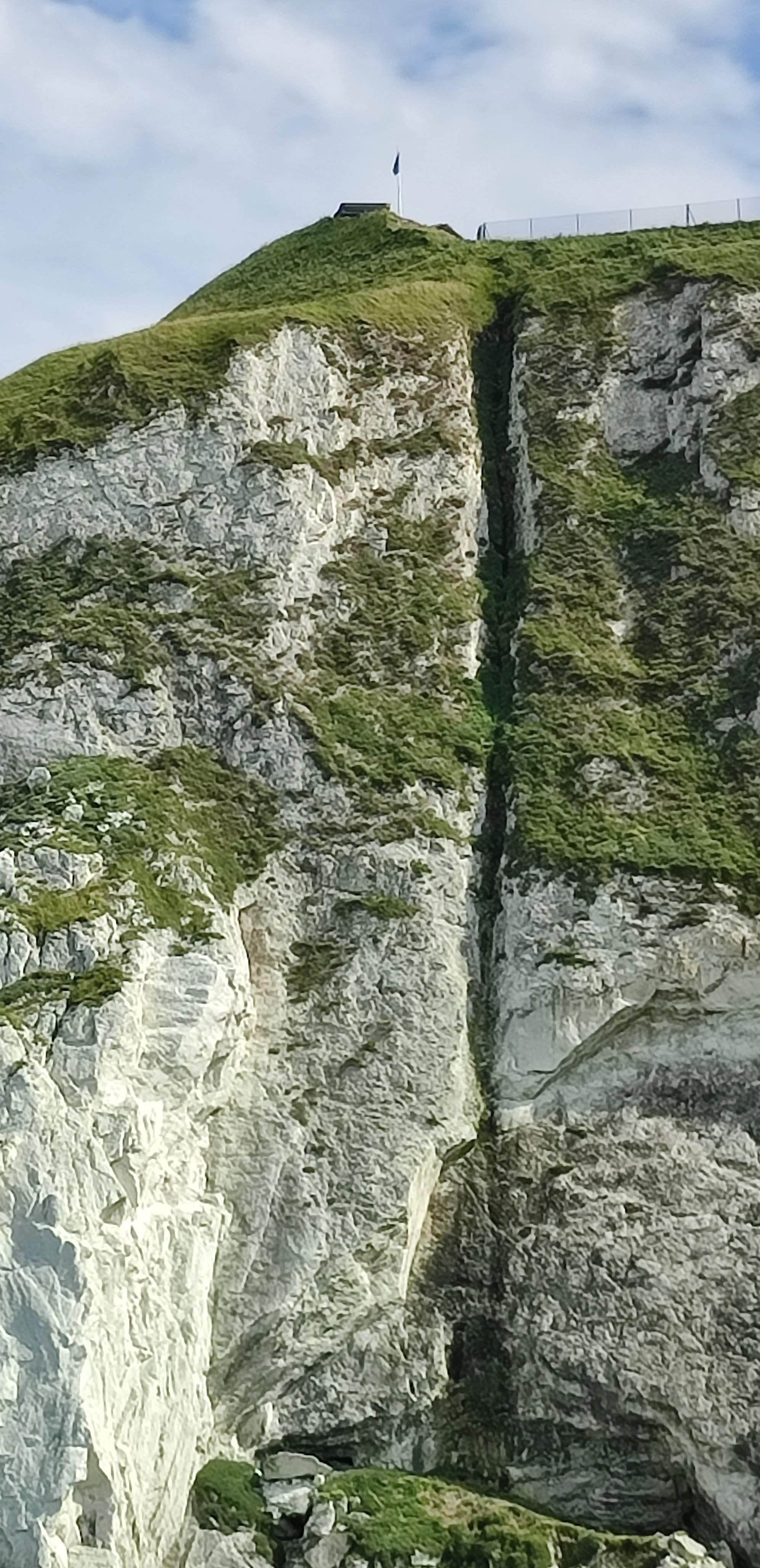 The Needles - Battery House from the boat
