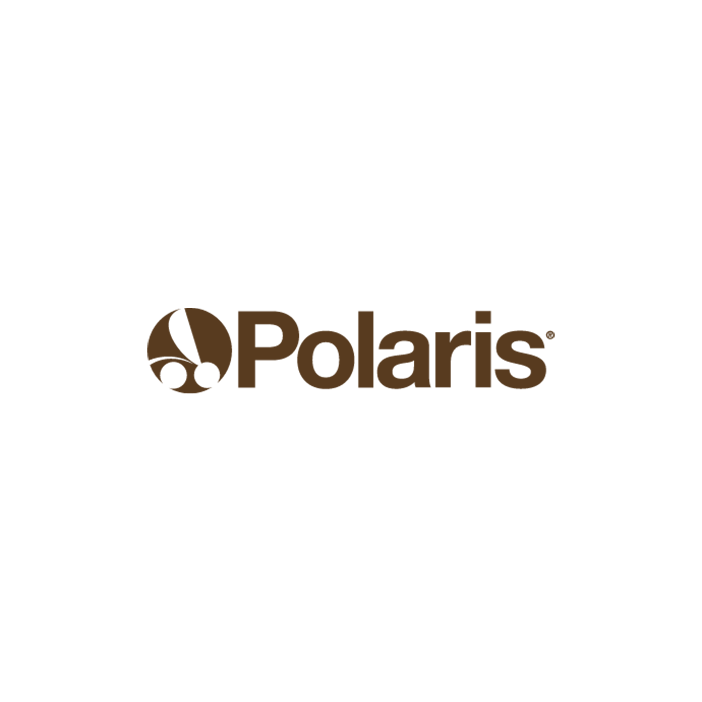 The Polaris logo with a stylized black and brown circle and the word 'Polaris' in brown text.