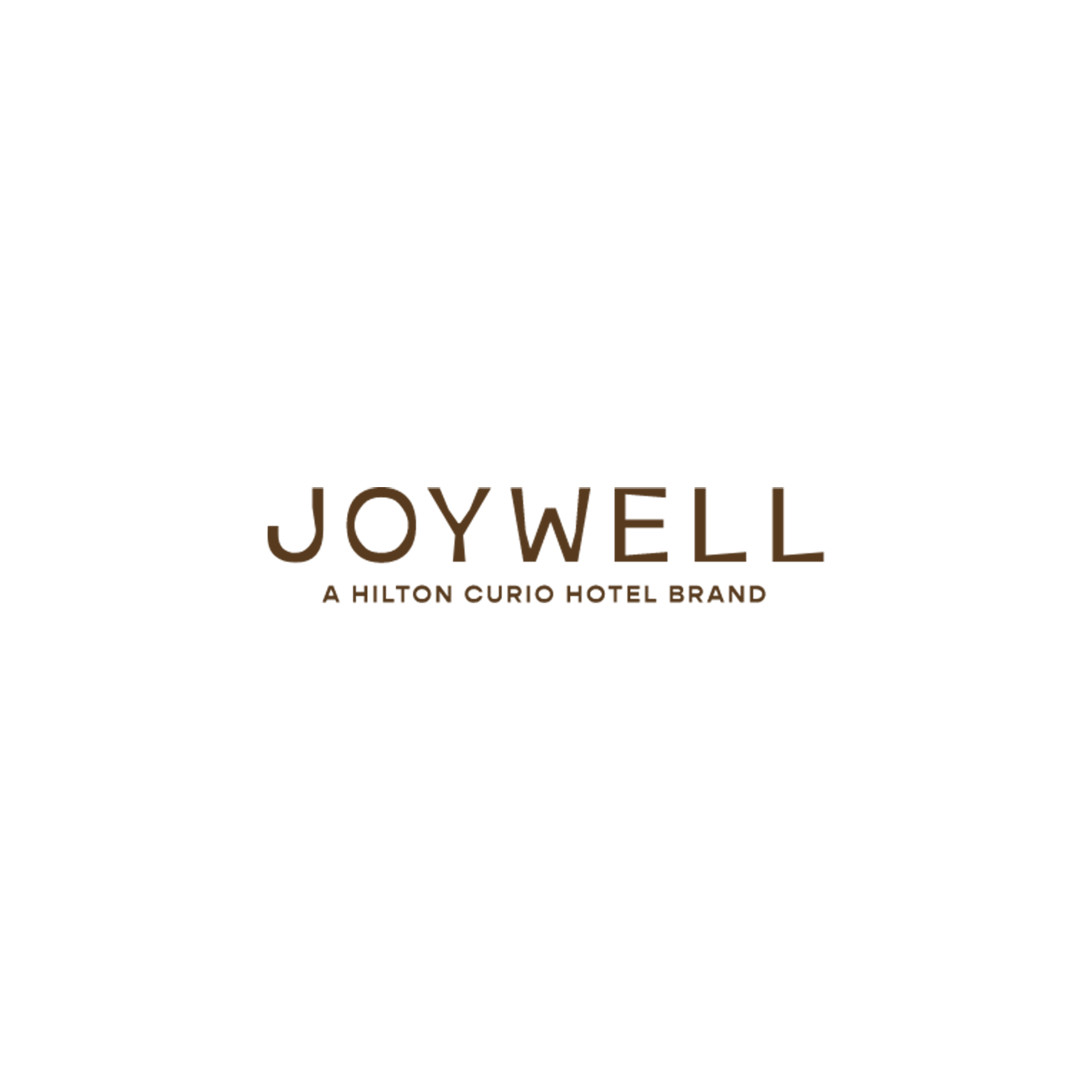 JoyWell logo with the text 'A Hilton Curio Hotel Brand' below it.