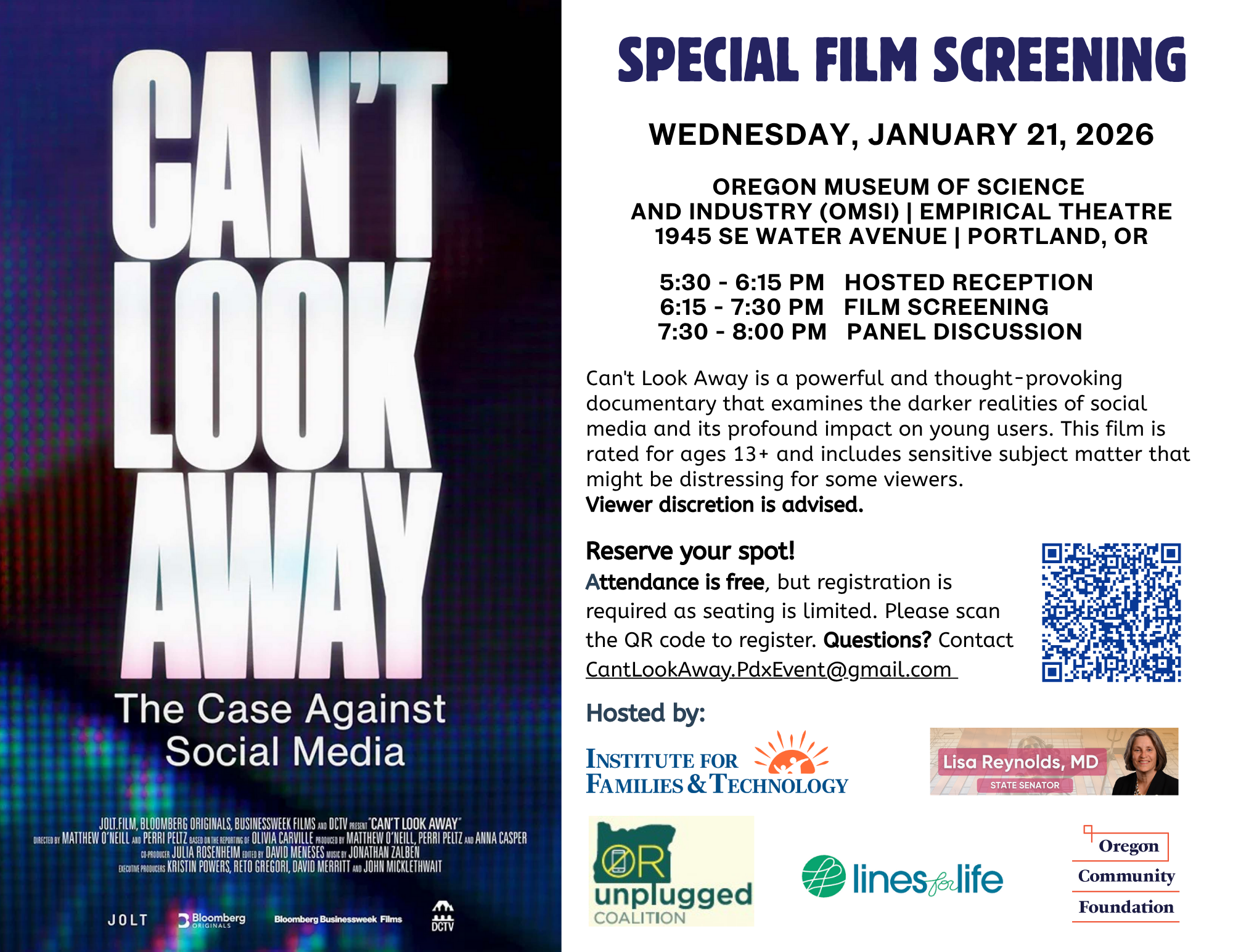 Special Film Screening: Can’t Look Away