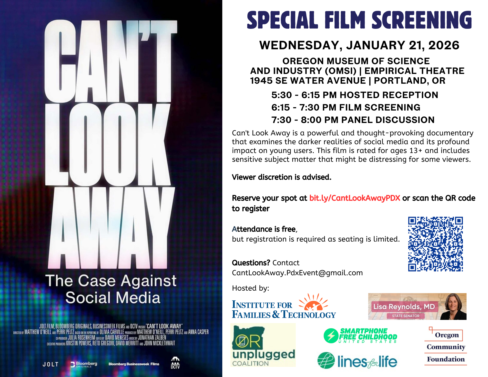 Special Film Screening: Can’t Look Away