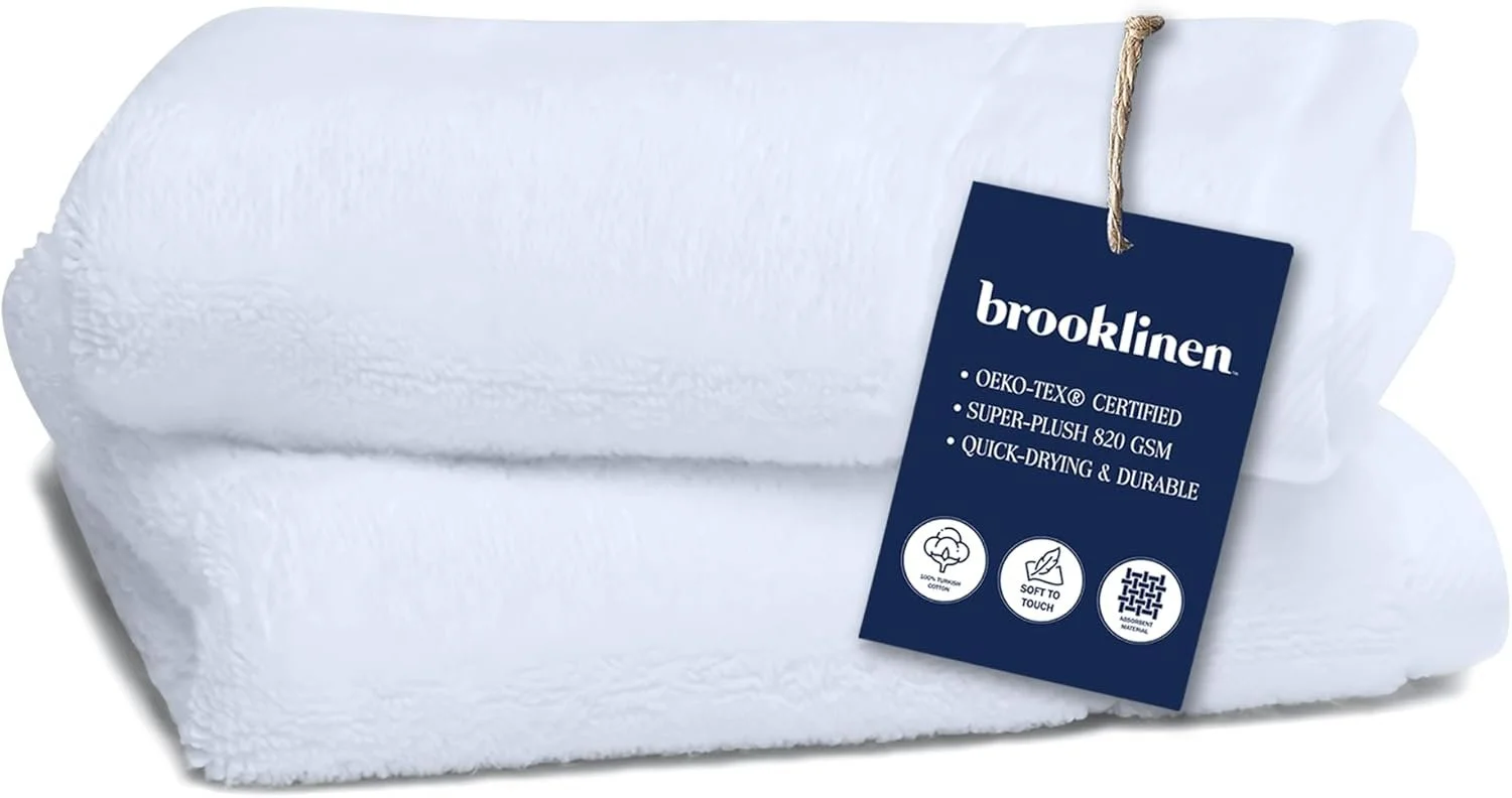 Brooklyn linen plush bath towel set – best towels for 2025 Amazon wedding registry