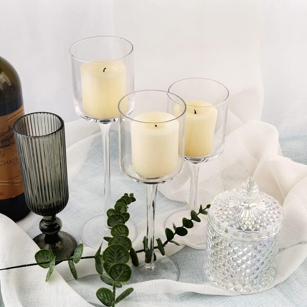 Candlestick & Tealight Clear Glass Candle Holder.jpg