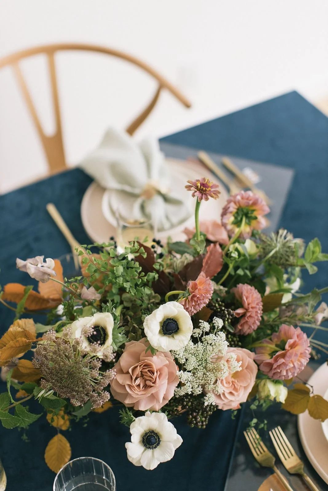 Modern wedding table design for a New York celebration