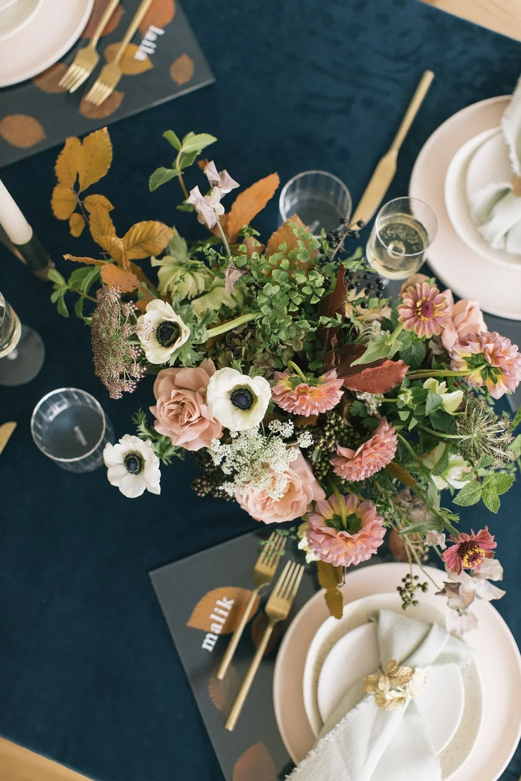 Floral wedding details for a New York wedding