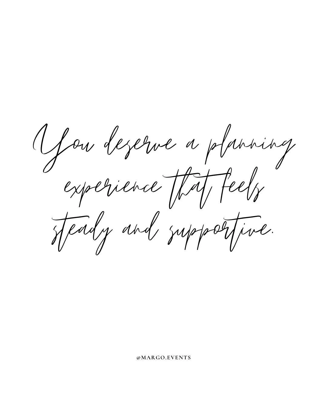 Wedding planning should not feel chaotic or uncertain.

You deserve clear communication, thoughtful guidance, and a process that feels steady from start to finish.

That kind of support changes everything.

Share this with your partner if this is the
