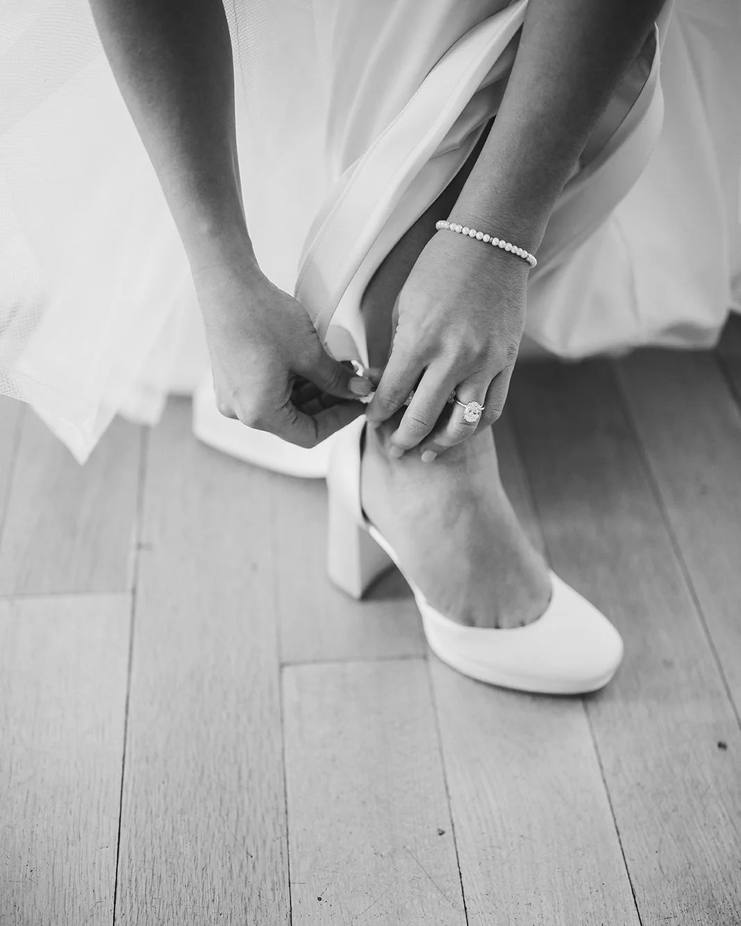 The most comfortable wedding heels, according to real brides.

This is one detail many brides do not think about until late in the planning process.

Wedding days are long. You may stand through the ceremony, walk between locations, greet guests duri