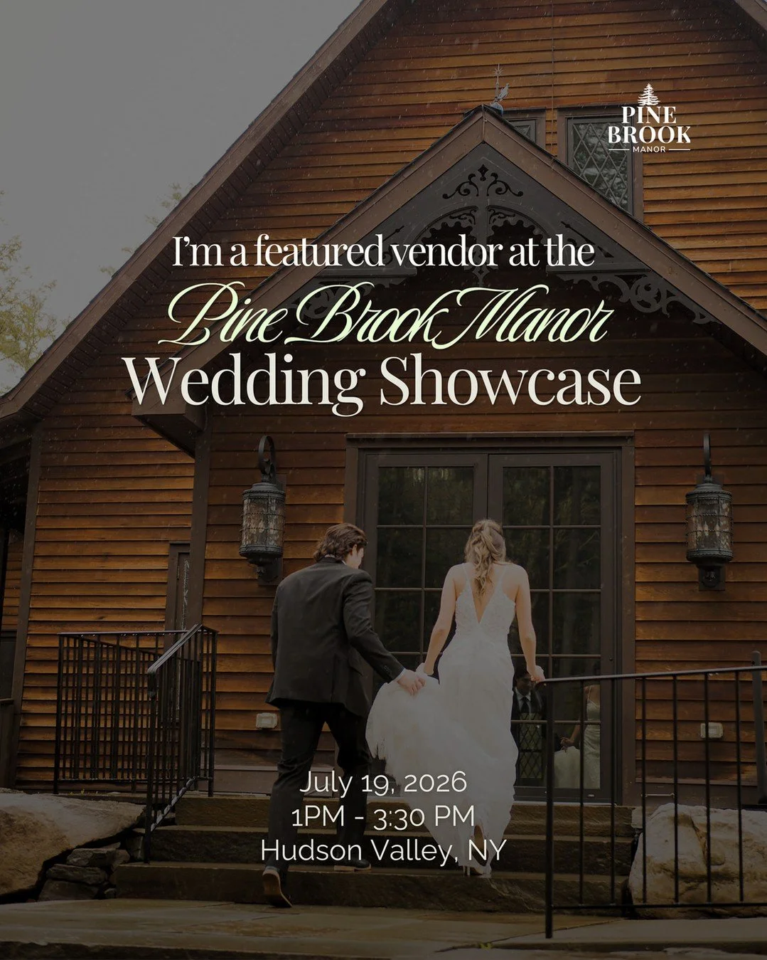 If you're newly engaged or in the middle of planning your wedding, I would love to meet you at the Pine Brook Manor Wedding Showcase.

You'll have the chance to explore the venue, connect with an incredible group of wedding professionals, and experie