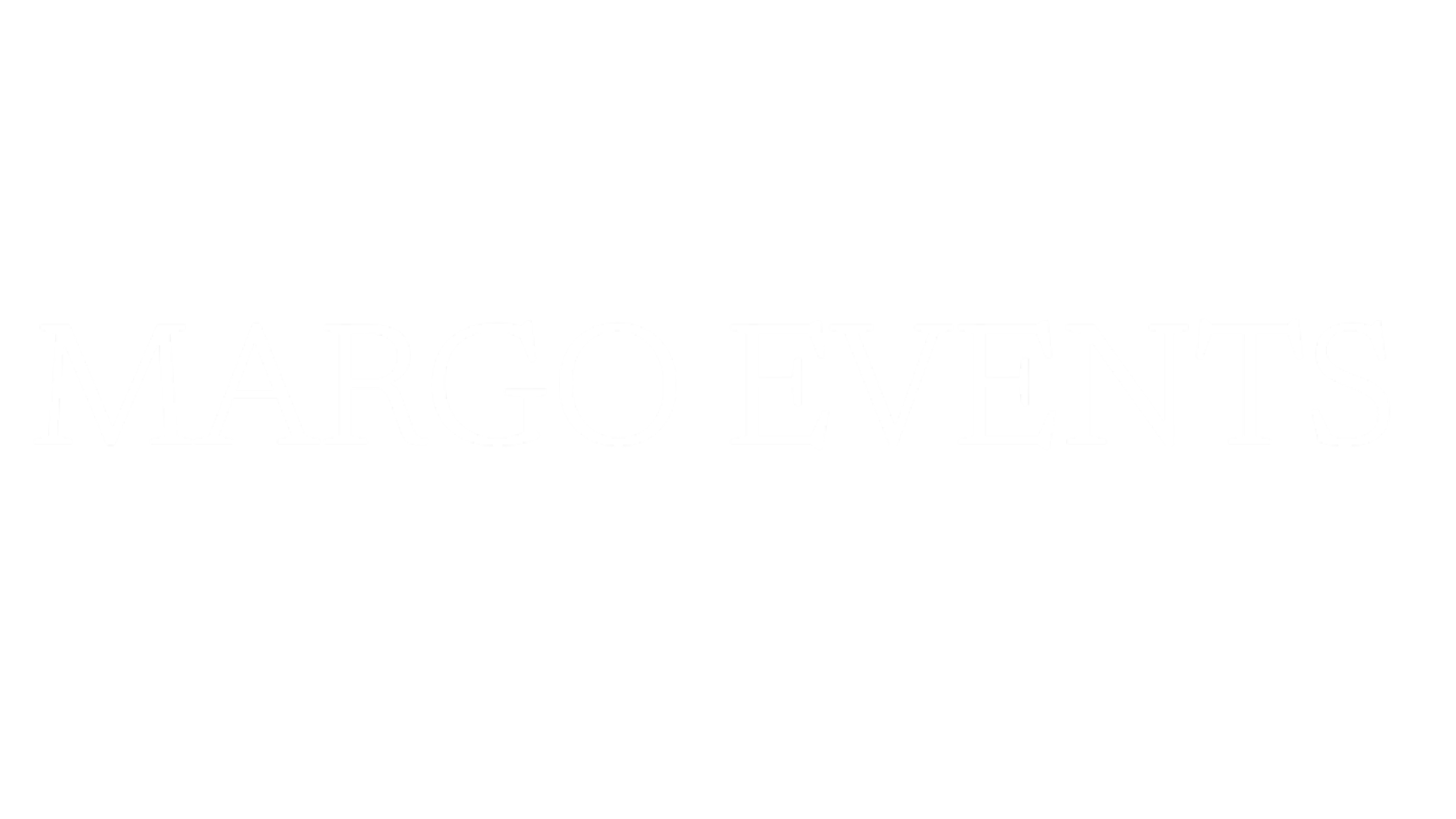 Black background with white text that reads 'MARGO EVENTS'.