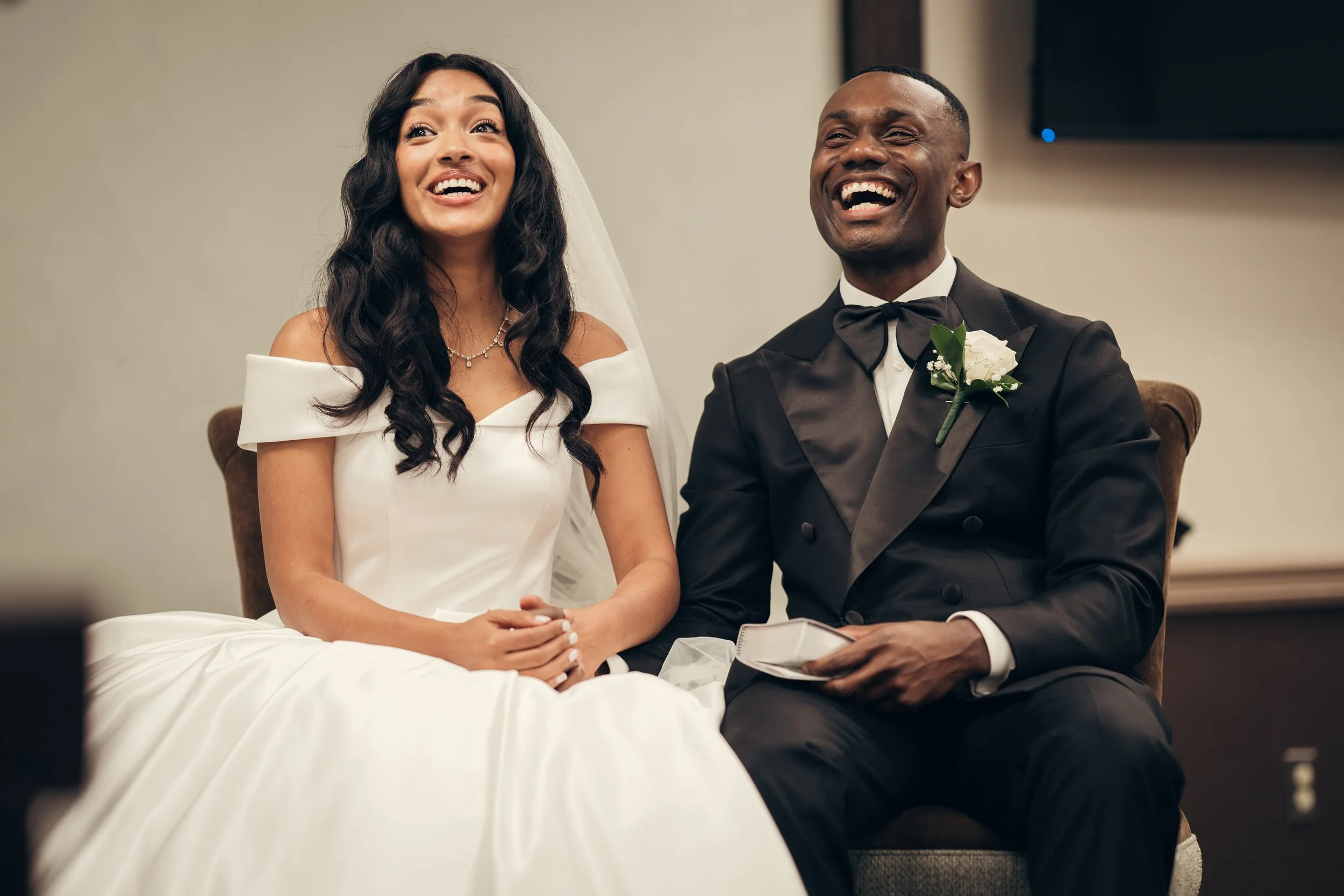 Wedding ceremony at the Women’s Club of Glen Ridge in New Jersey