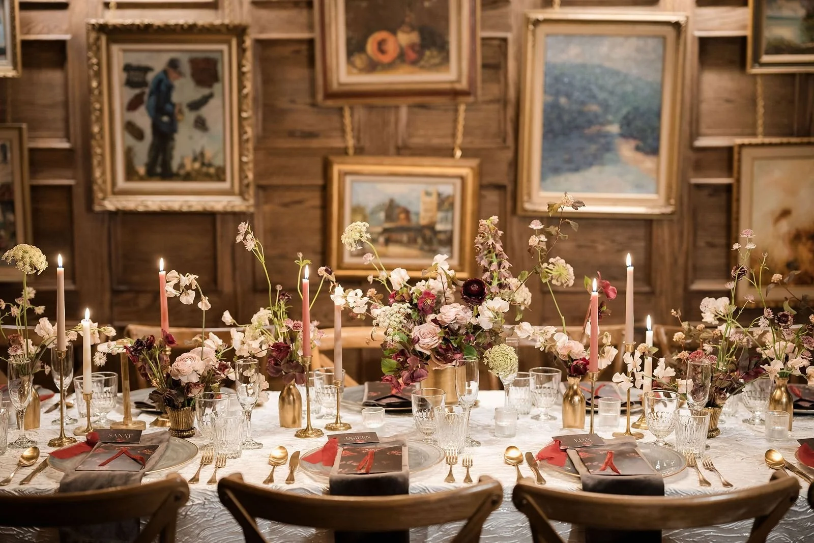 Intimate wedding reception design at Maxwell Social in New York City
