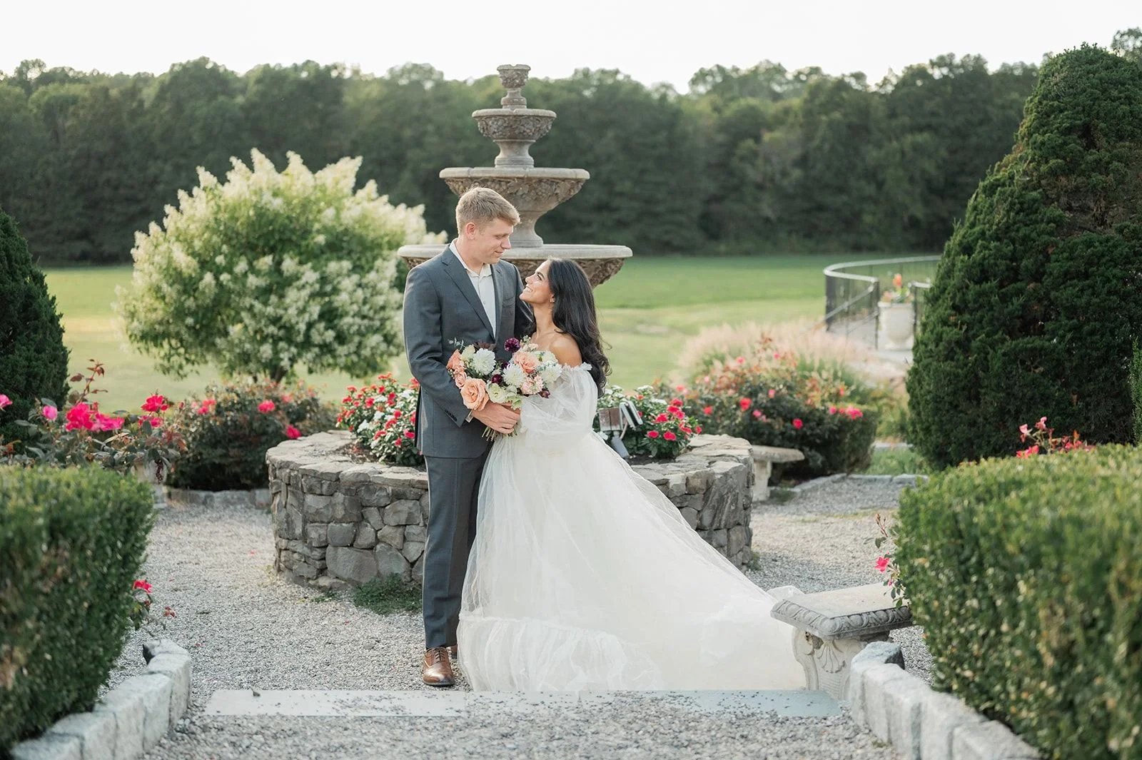 Outdoor ceremony space at Magnanini Winery in the Hudson Valley
