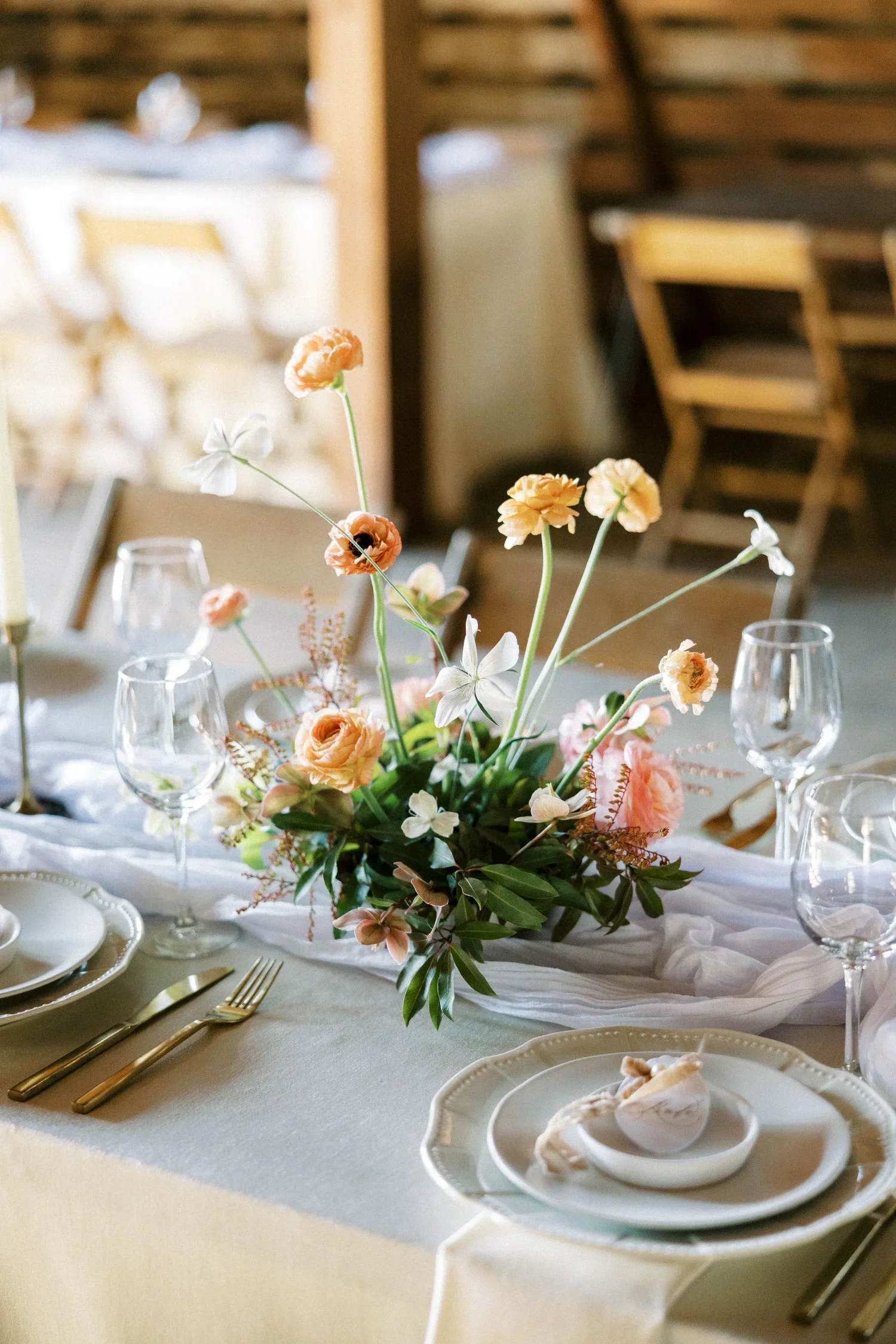 Elegant wedding reception table styled through coordinated planning and vendor communication.