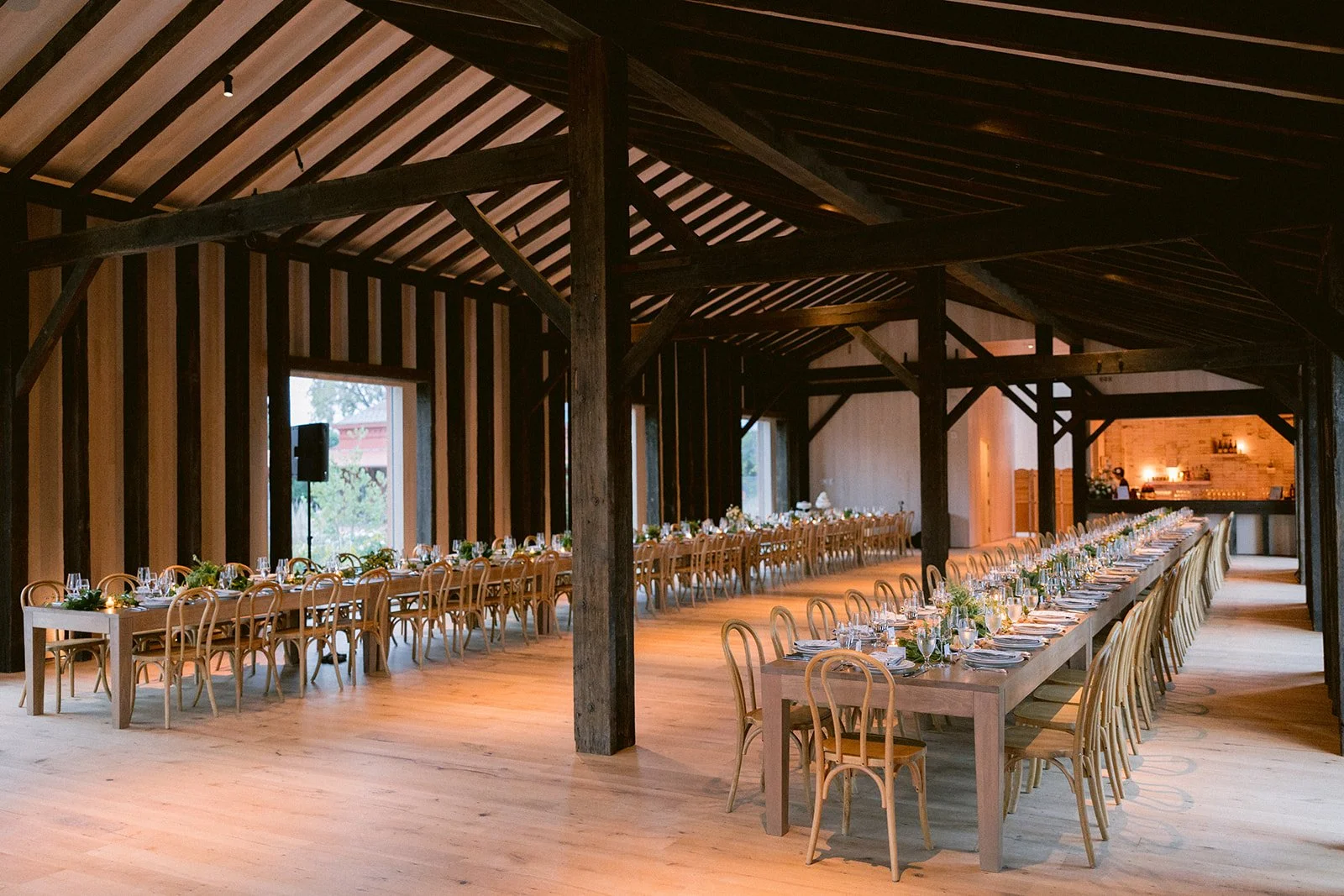 The Caboose Wedding Venue interior with natural light.
