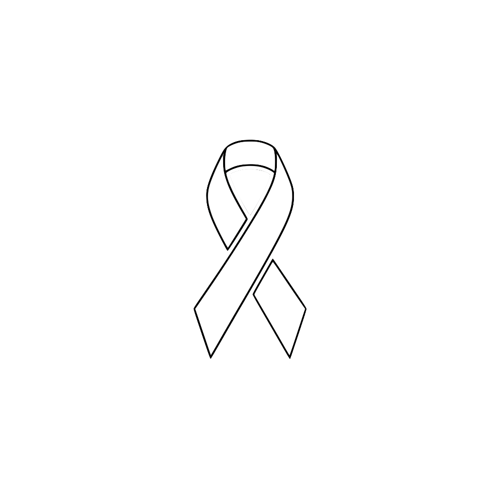 Black ribbon symbolizing awareness and remembrance, with a silhouette of a conserved eagle at the bottom, representing national pride and support for the cause.