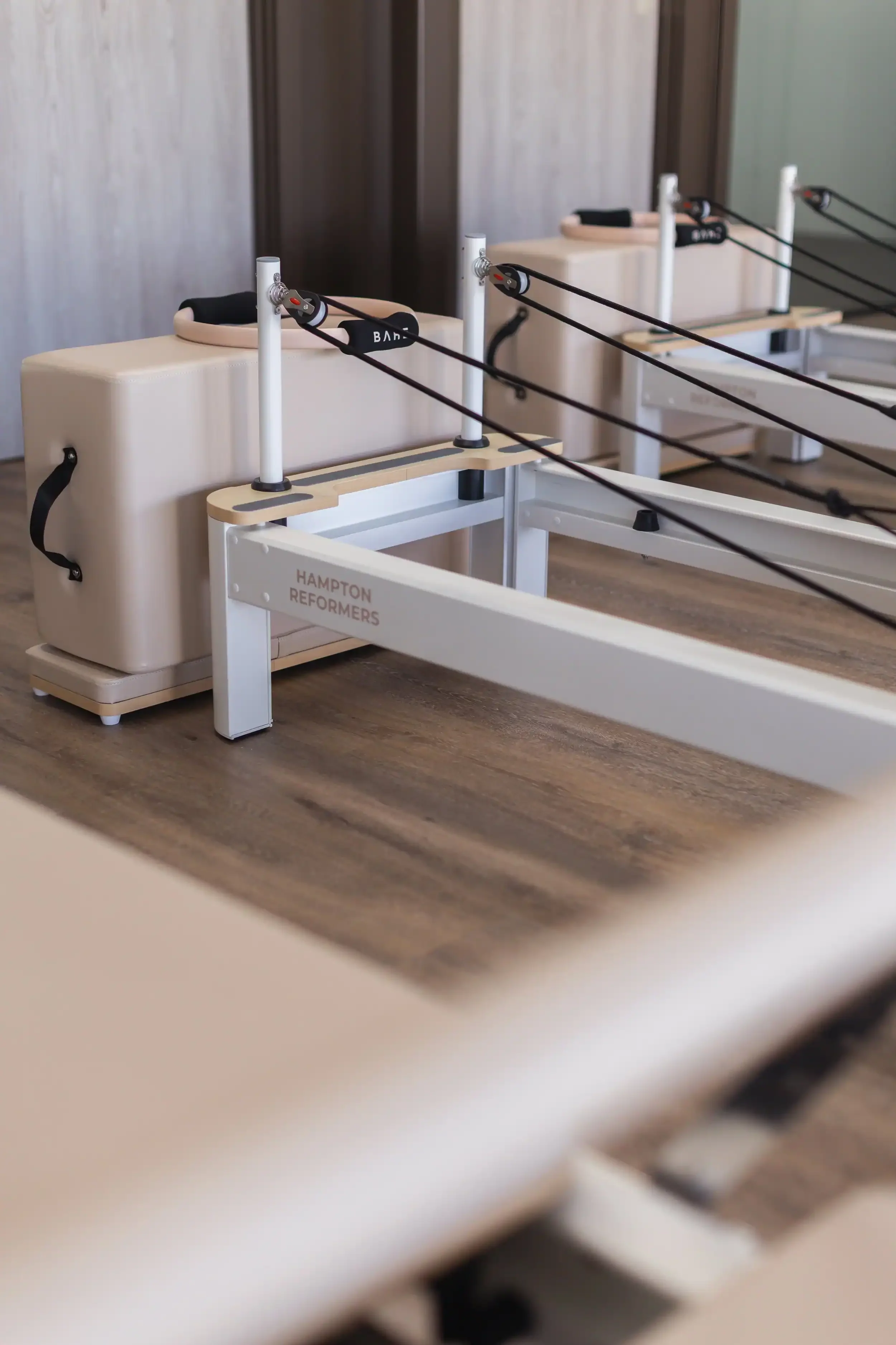 Hampton reformer pilates machine in the studio